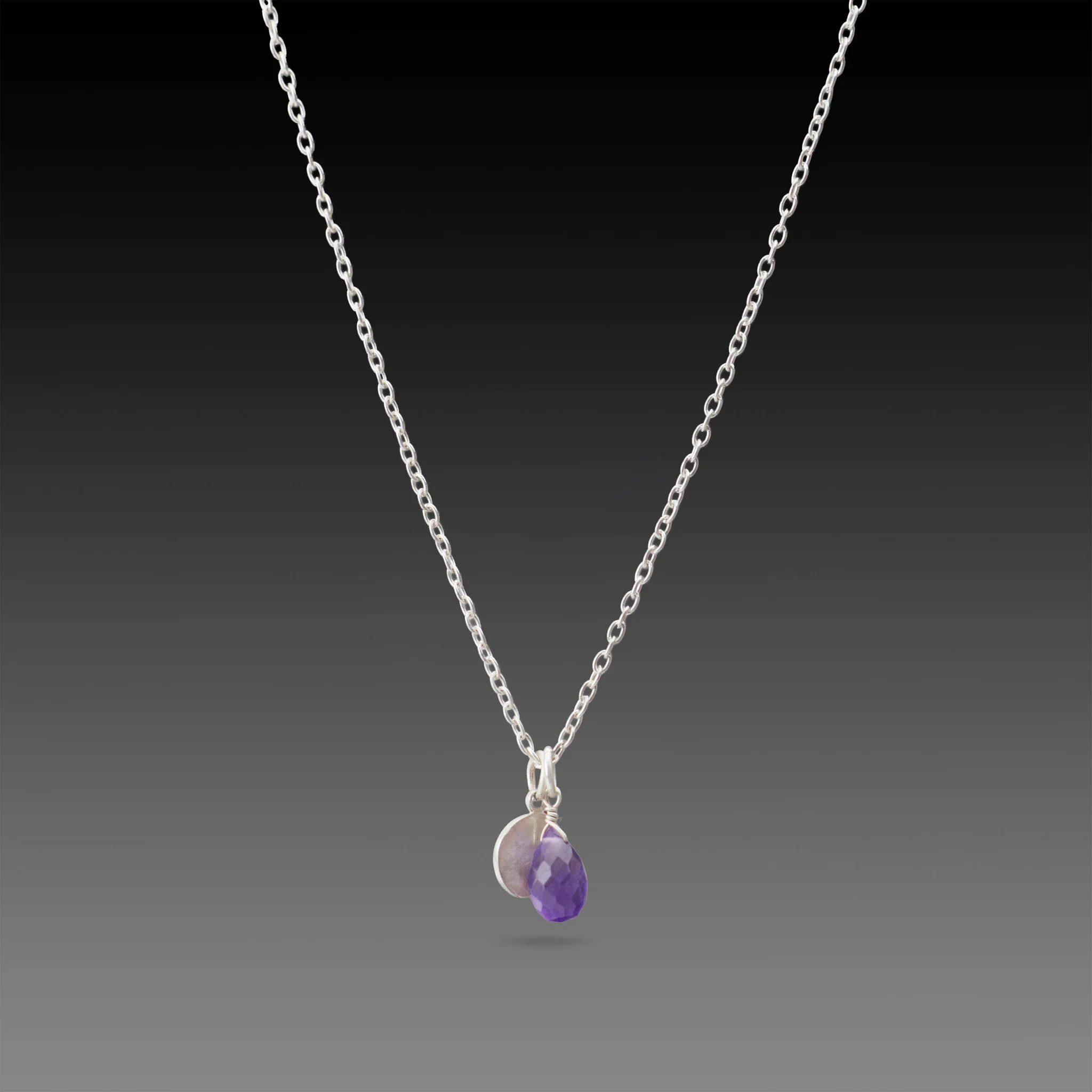 Amethyst Charm Necklace