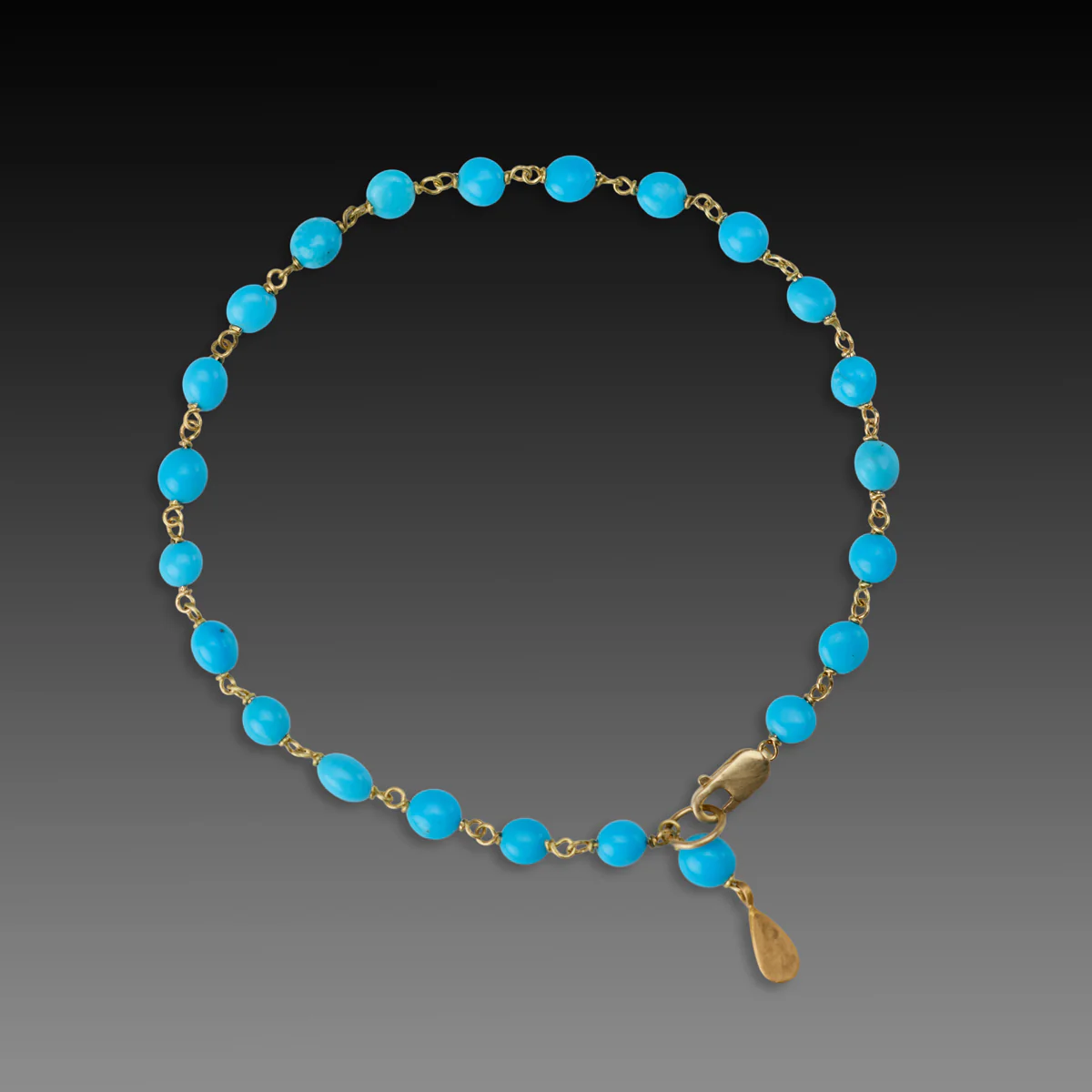 Turquoise & Gold Bracelet