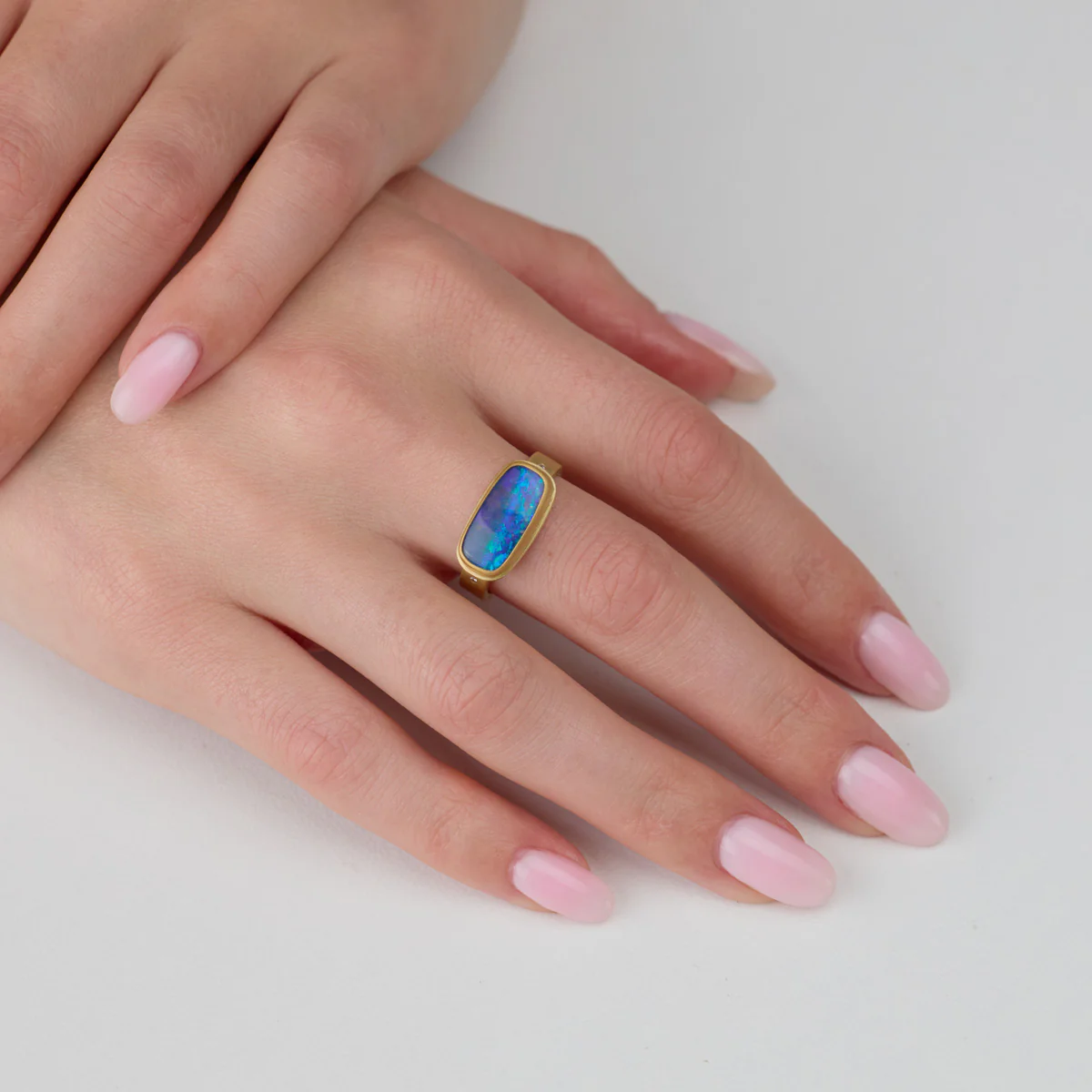 Australian Boulder Opal Ring - Image 2