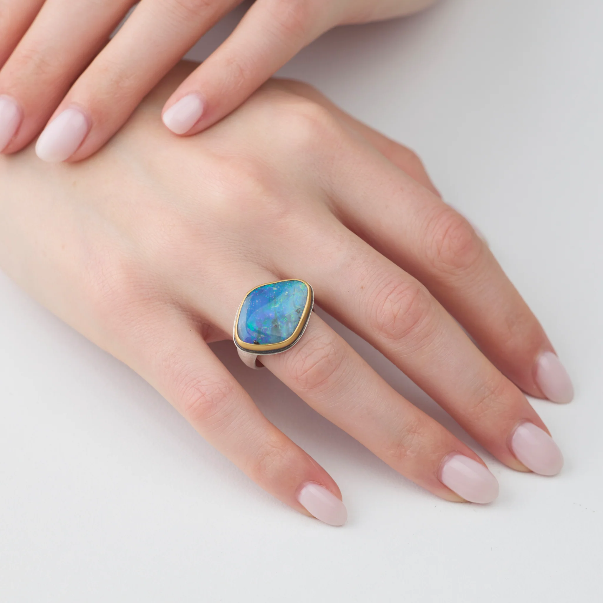 Australian Opal Boulder Ring - Image 2