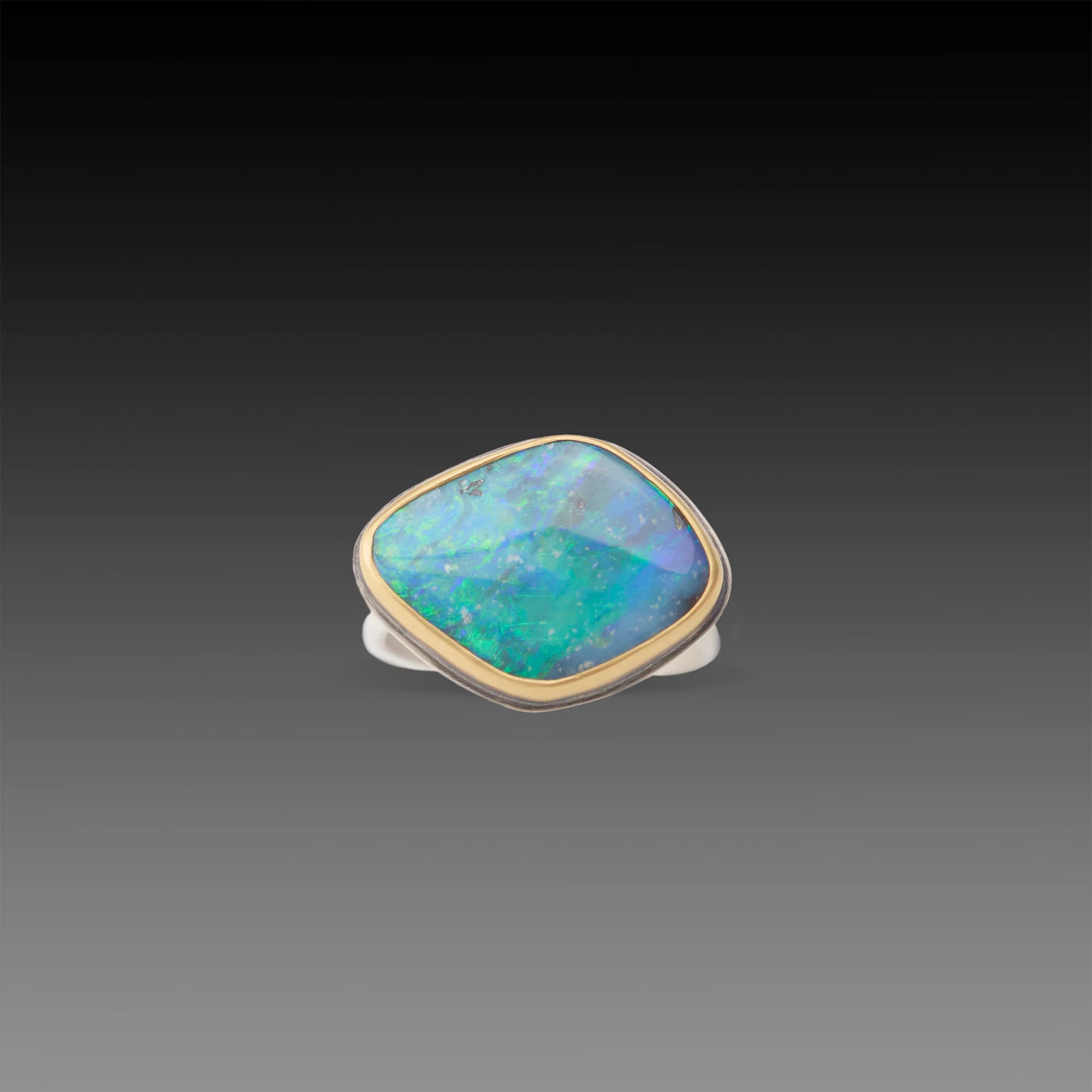 Australian Opal Boulder Ring - Image 3
