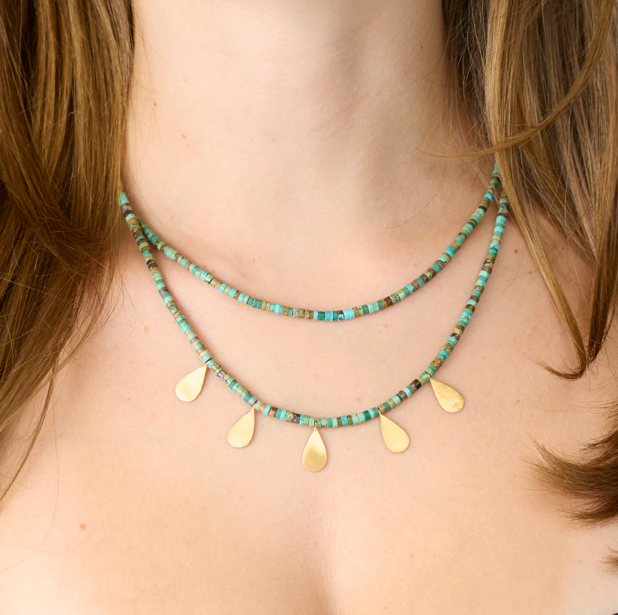 Beaded Turquoise Necklace - Image 3