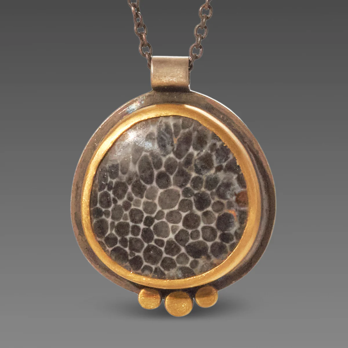 Bryozoan Fossil Necklace - Image 2