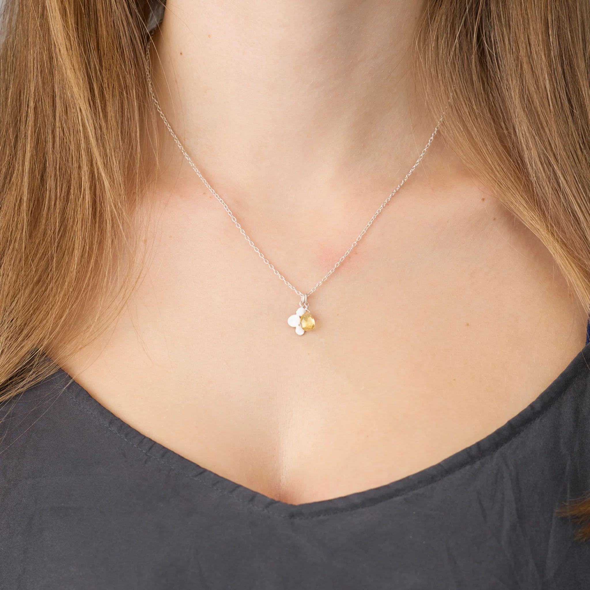 Citrine Charm Necklace - Image 2