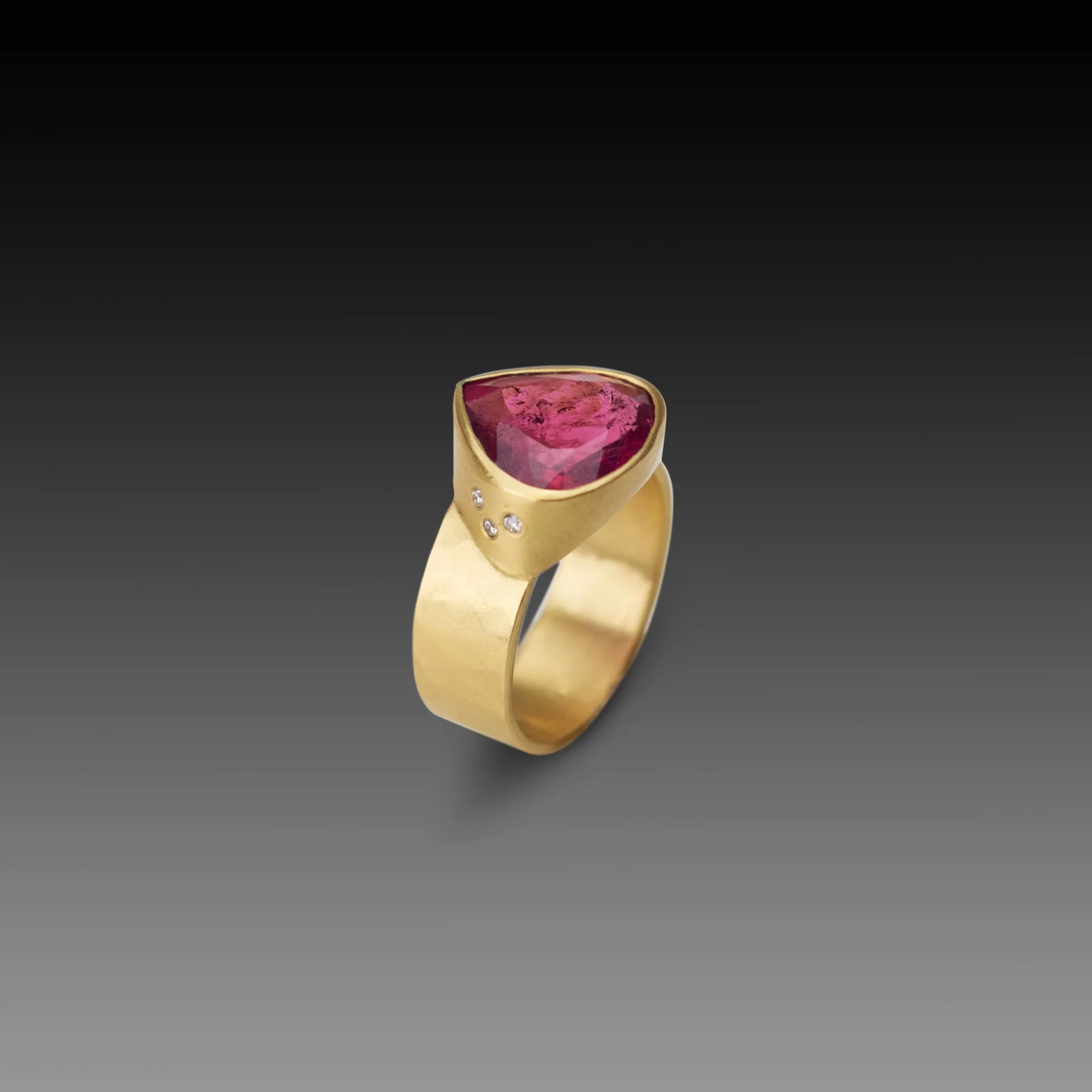 Deep Pink Tourmaline Ring - Image 3