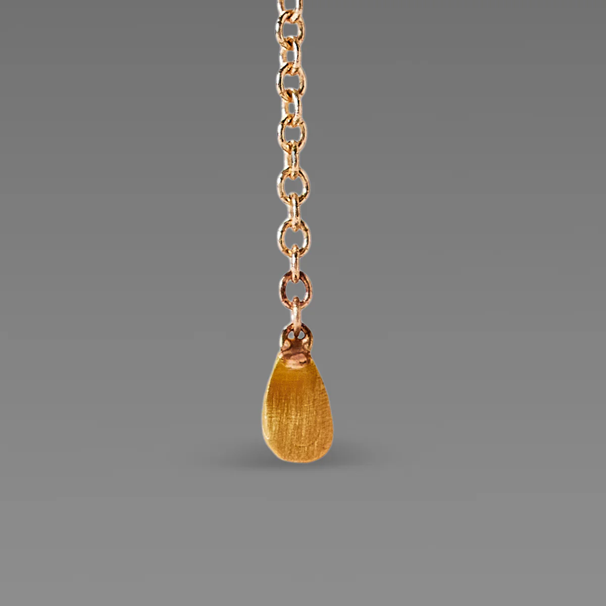 Delicate Emerald Necklace with Gold Drop - Image 3