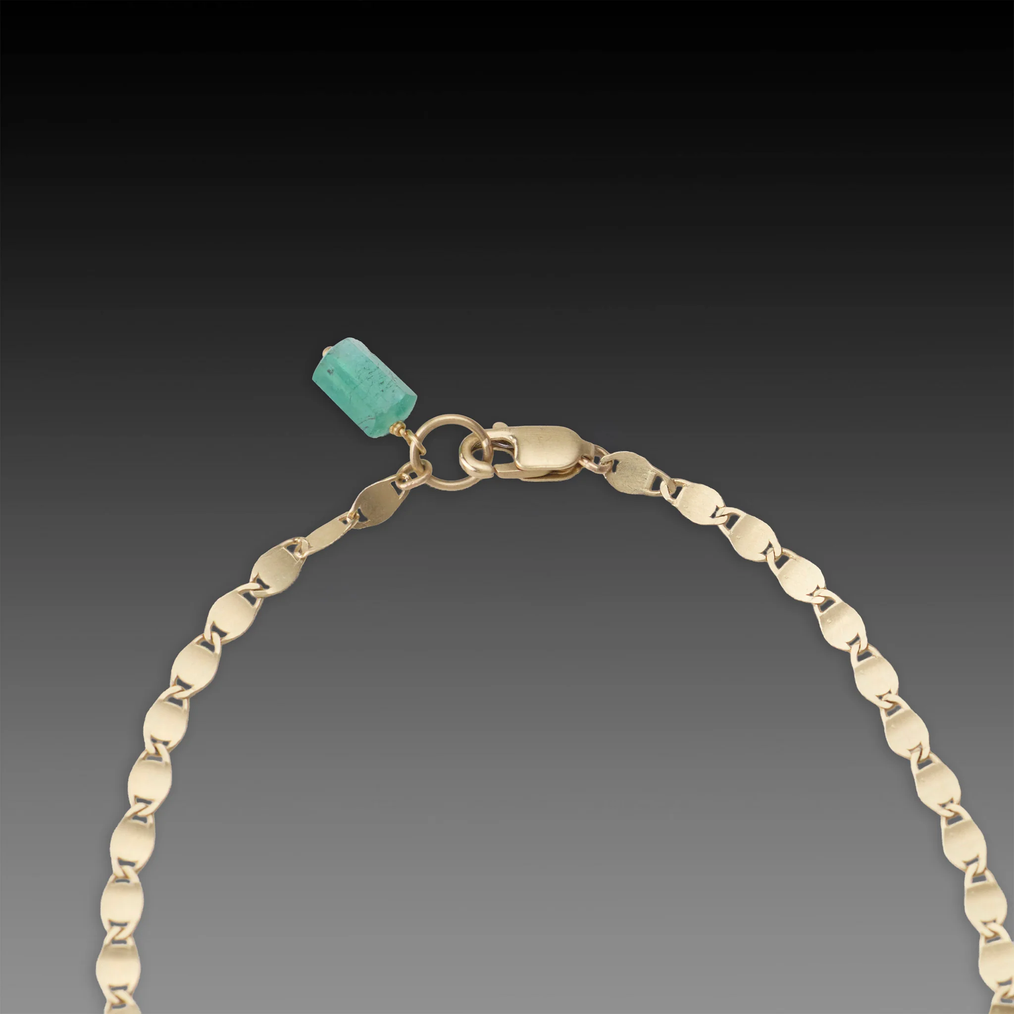 Delicate Gold Flat Chain Bracelet - Image 3