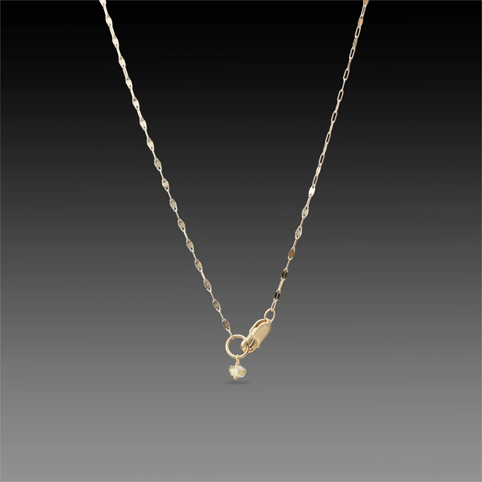 Delicate Keyhole Chain Necklace - Image 3