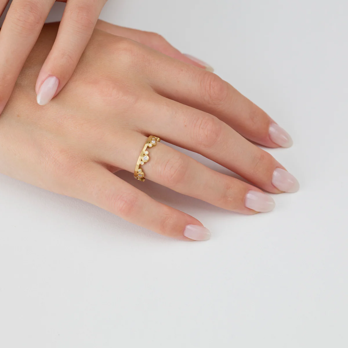 Medium Diamond Side Trios Band - Image 2