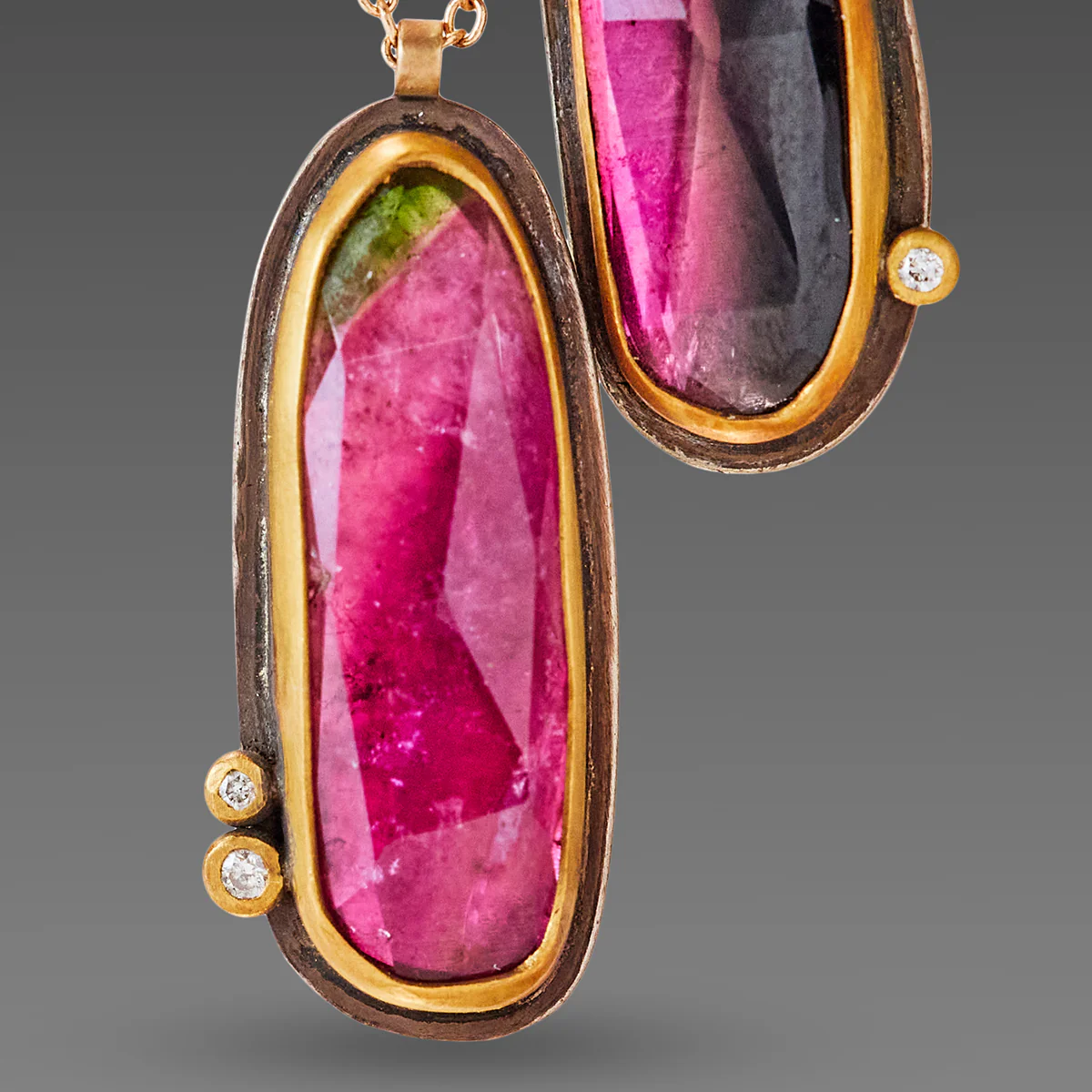 Double Watermelon Tourmaline Necklace - Image 4