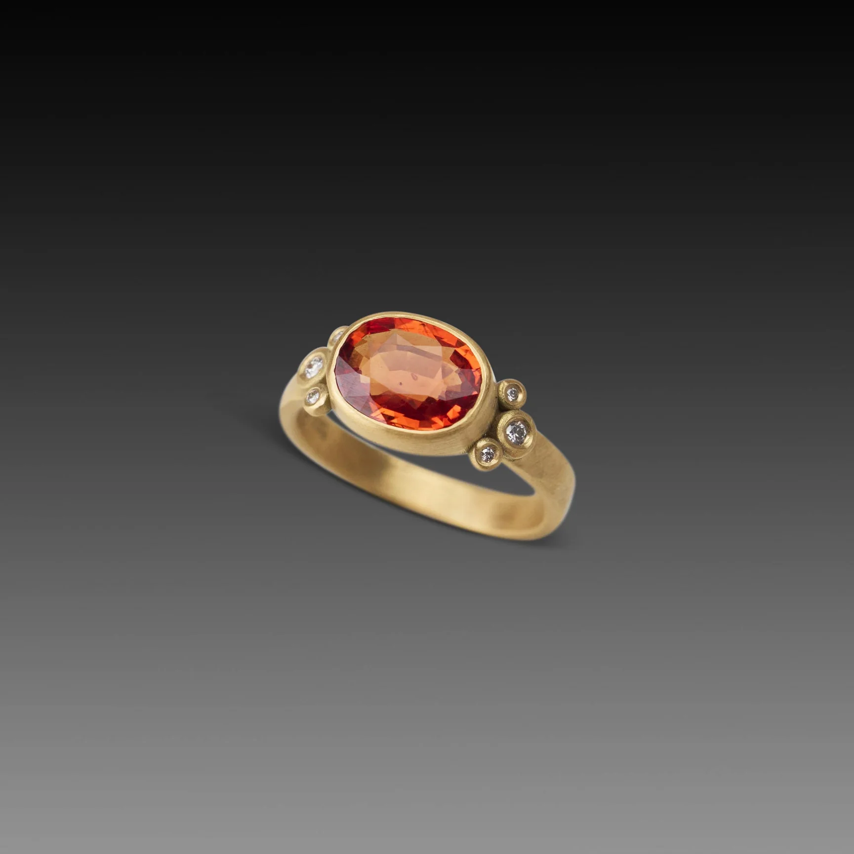 Ember Glow Sapphire Ring - Image 3