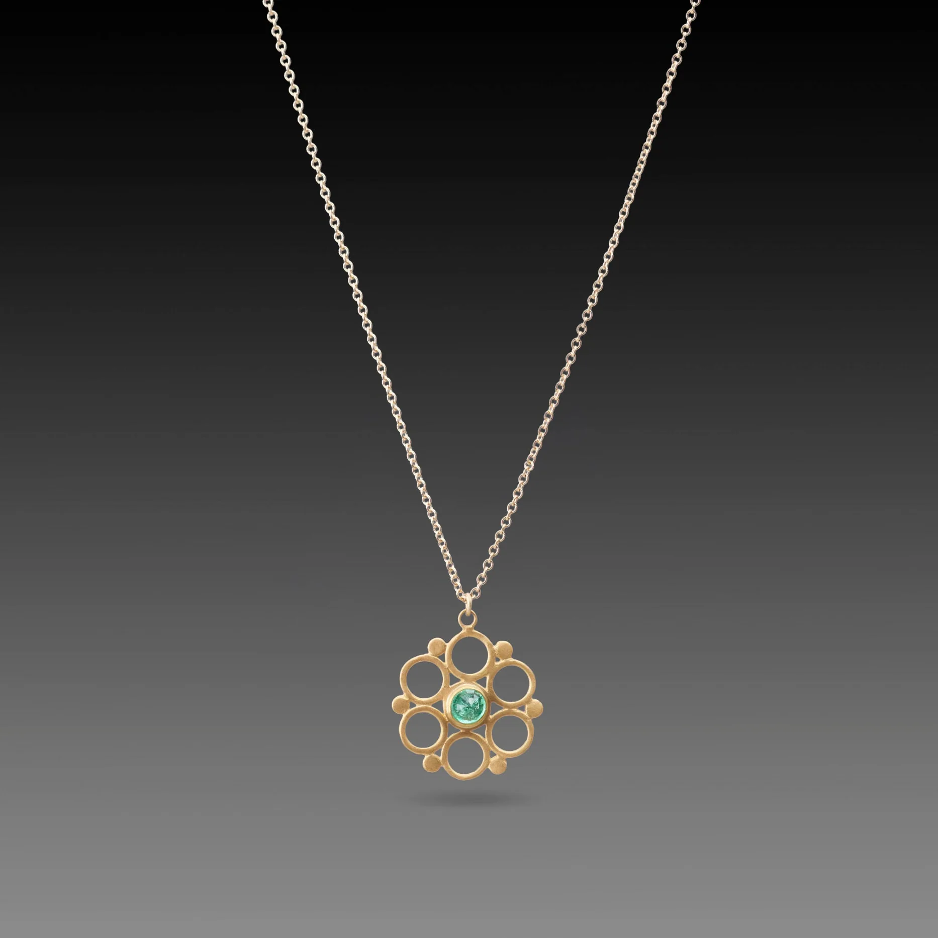Emerald Mandala Necklace