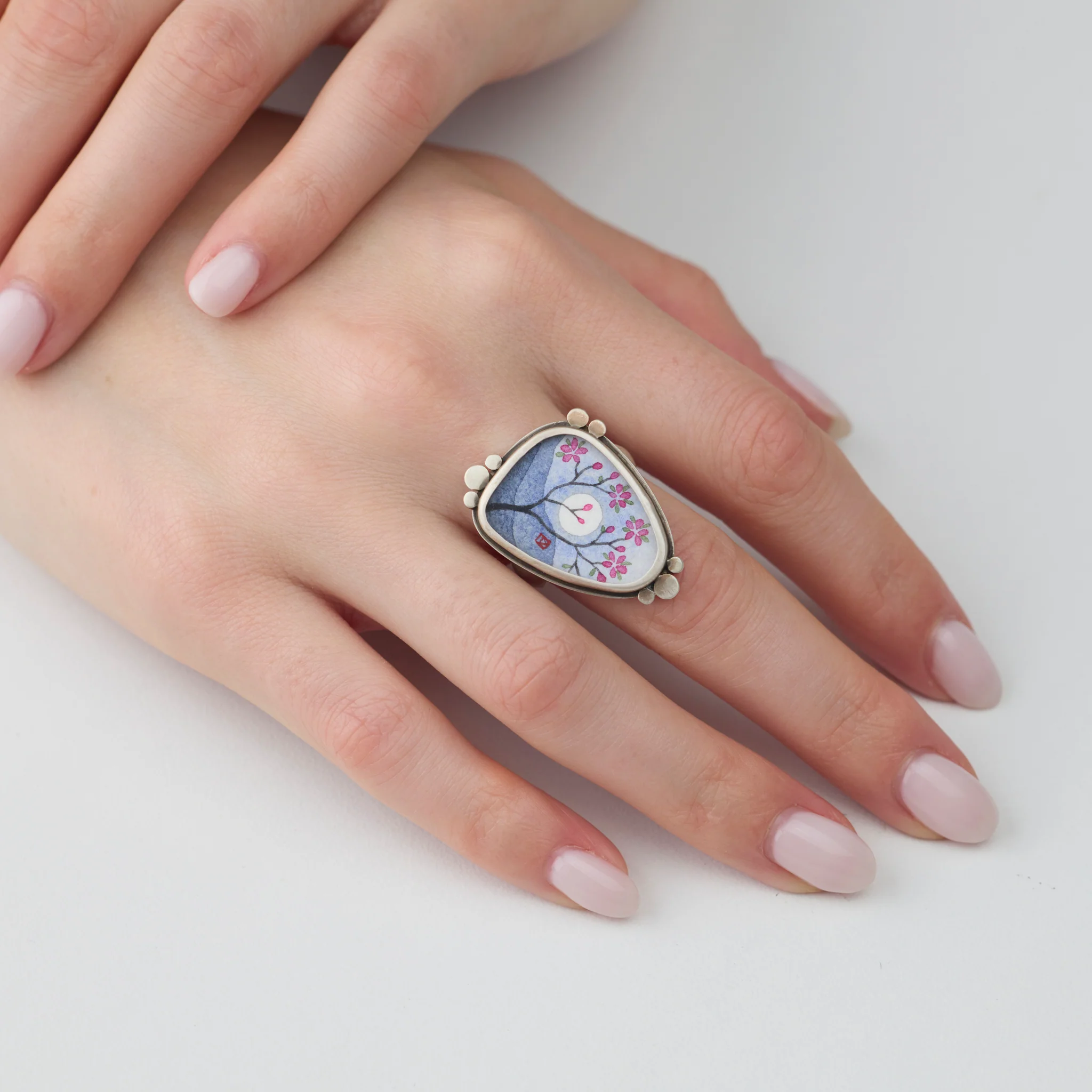 Evening Plum Blossom Ring - Image 2