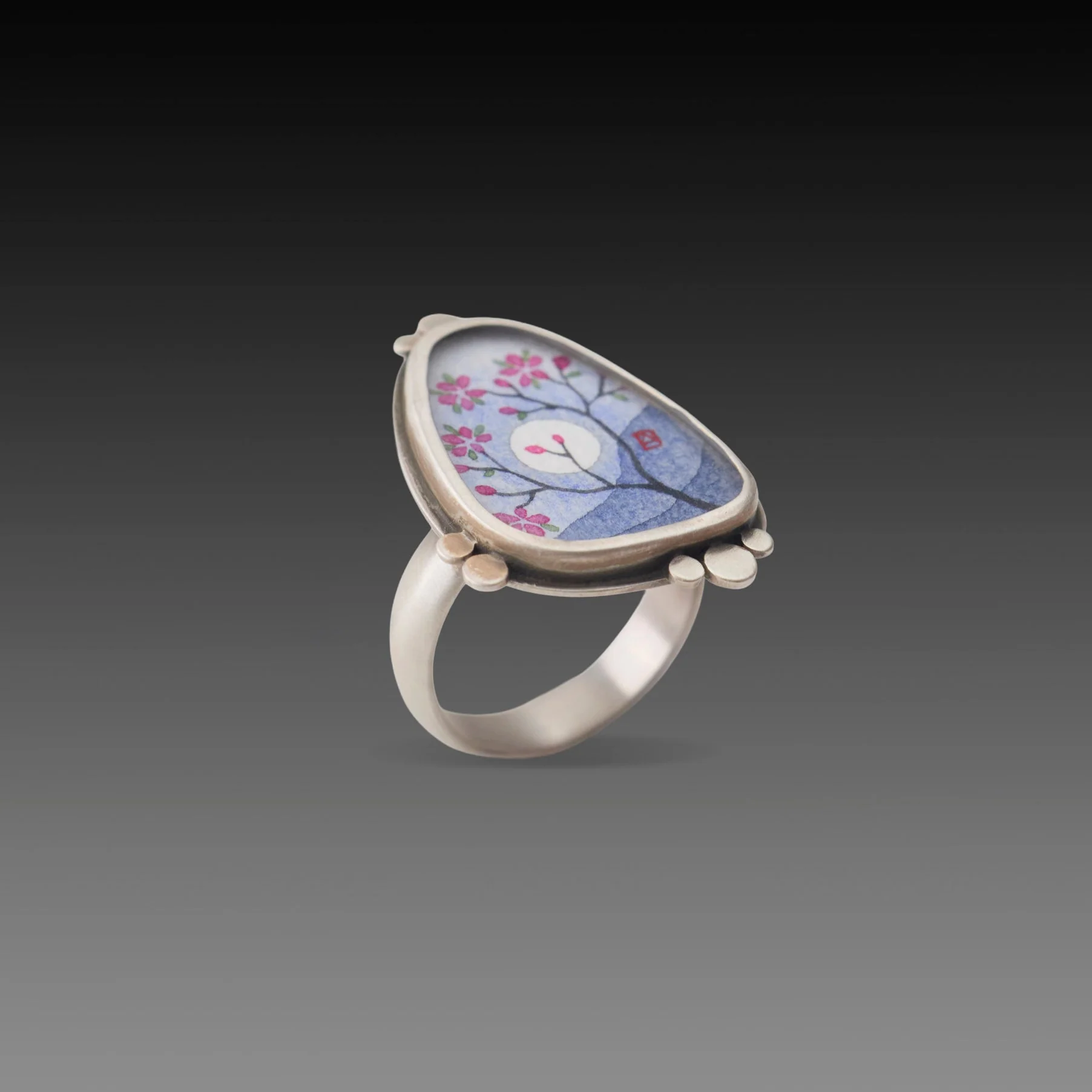 Evening Plum Blossom Ring - Image 3