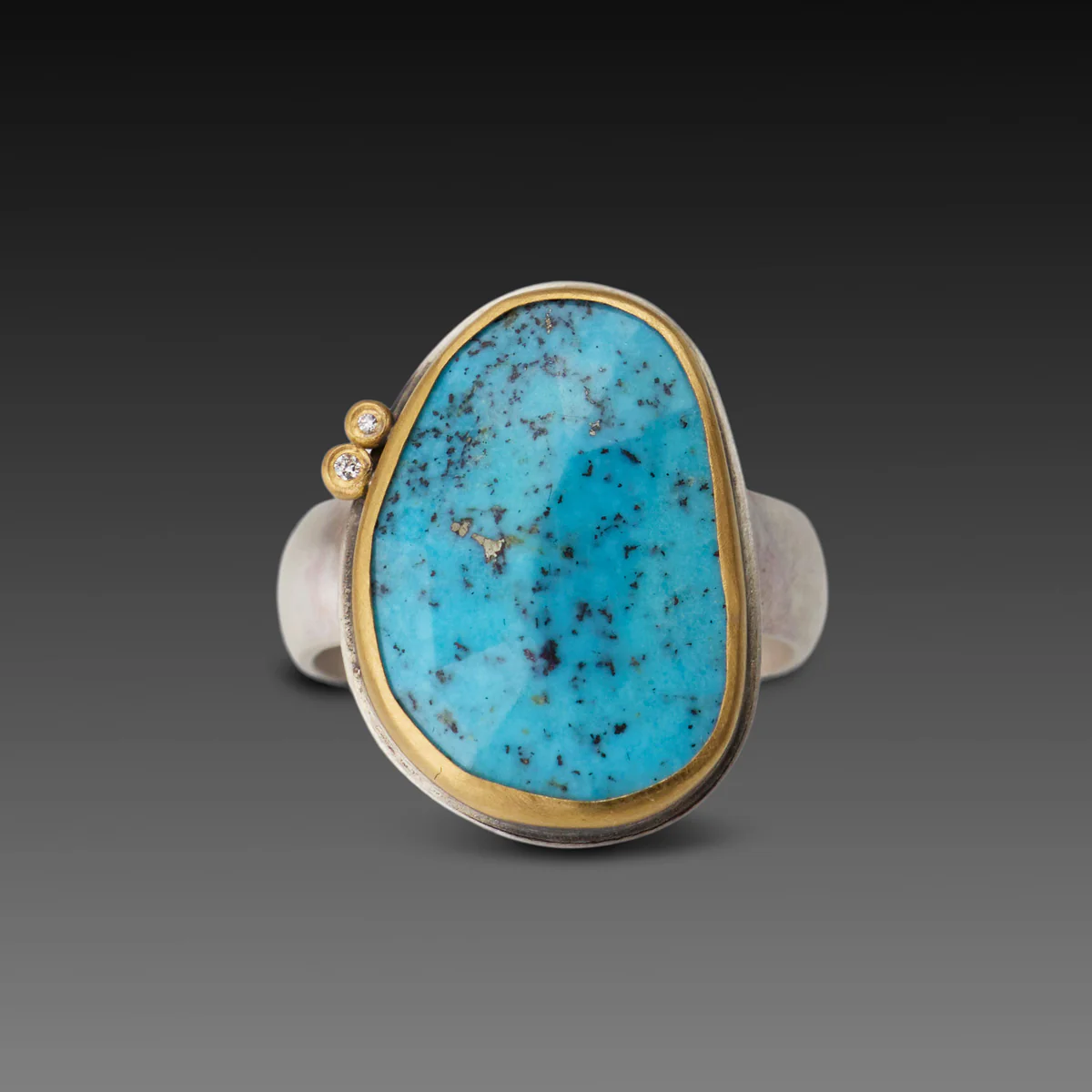 Faceted Turquoise Ring - Image 3