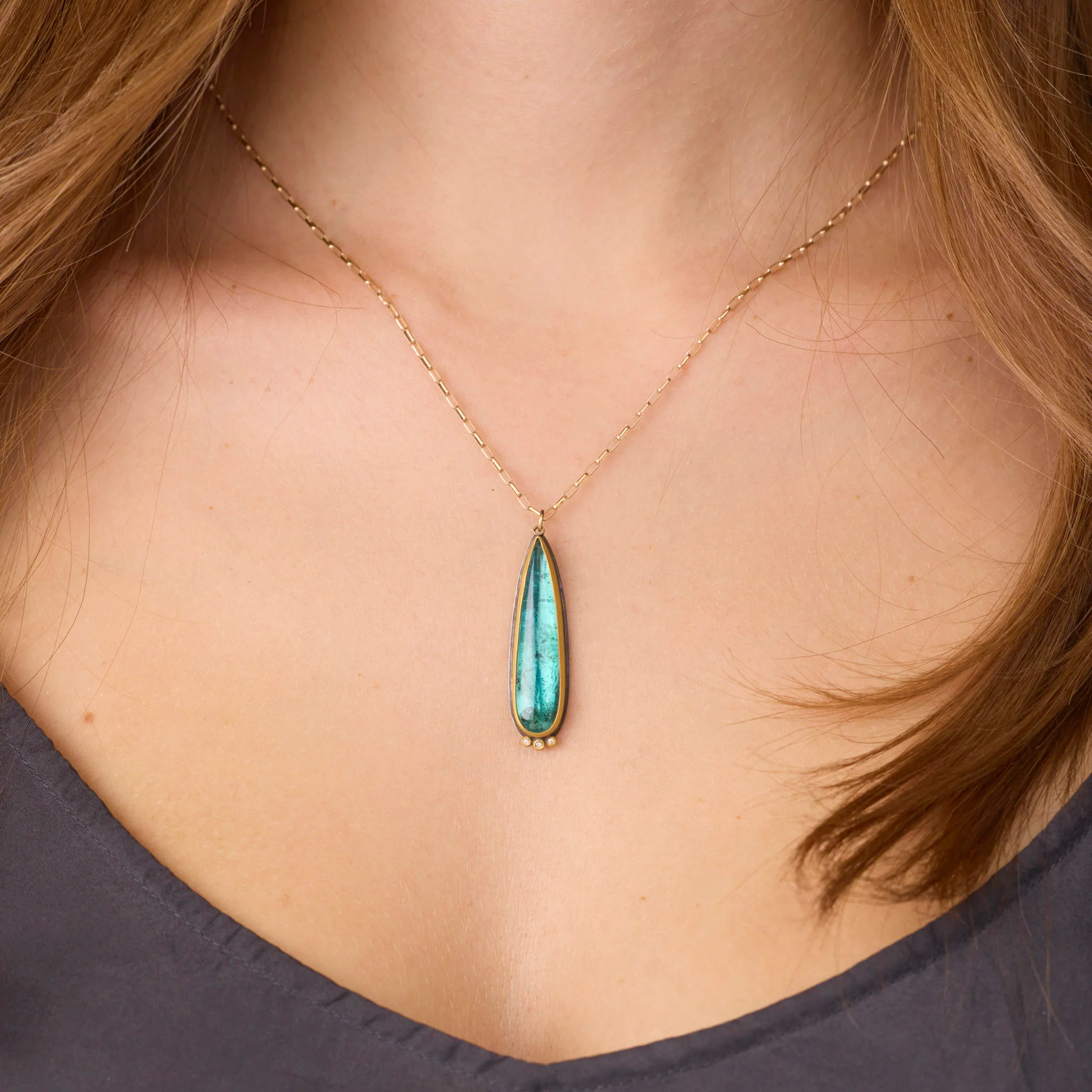 Glacial Tourmaline Necklace - Image 2