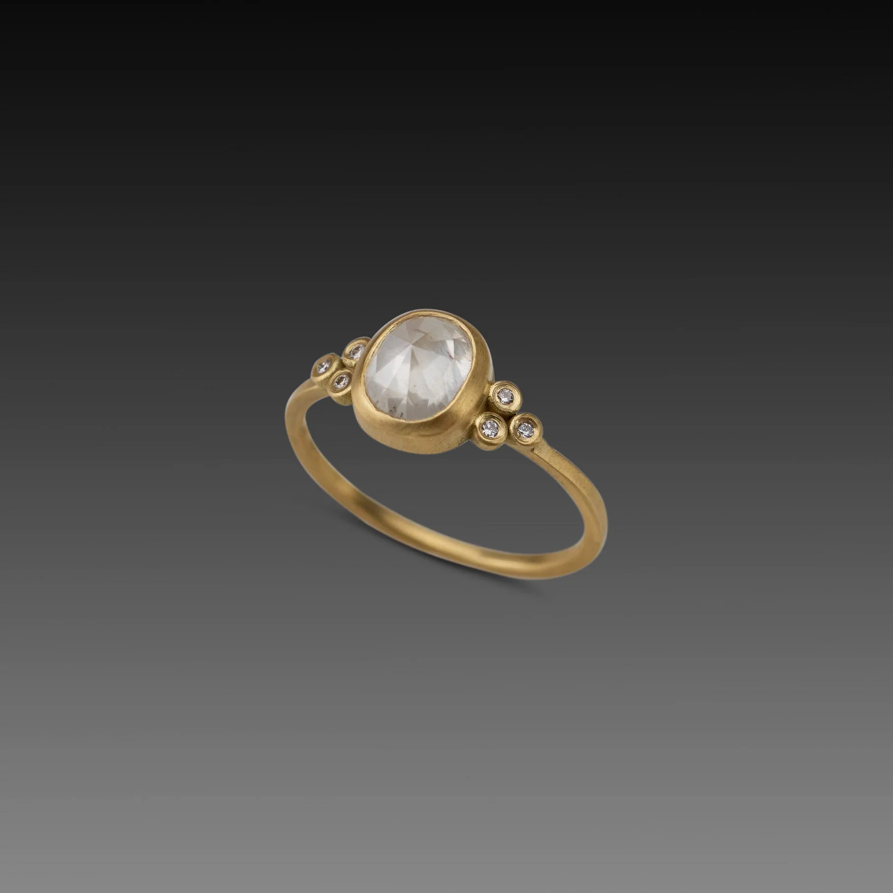 Glowing Gray Diamond Ring - Image 3