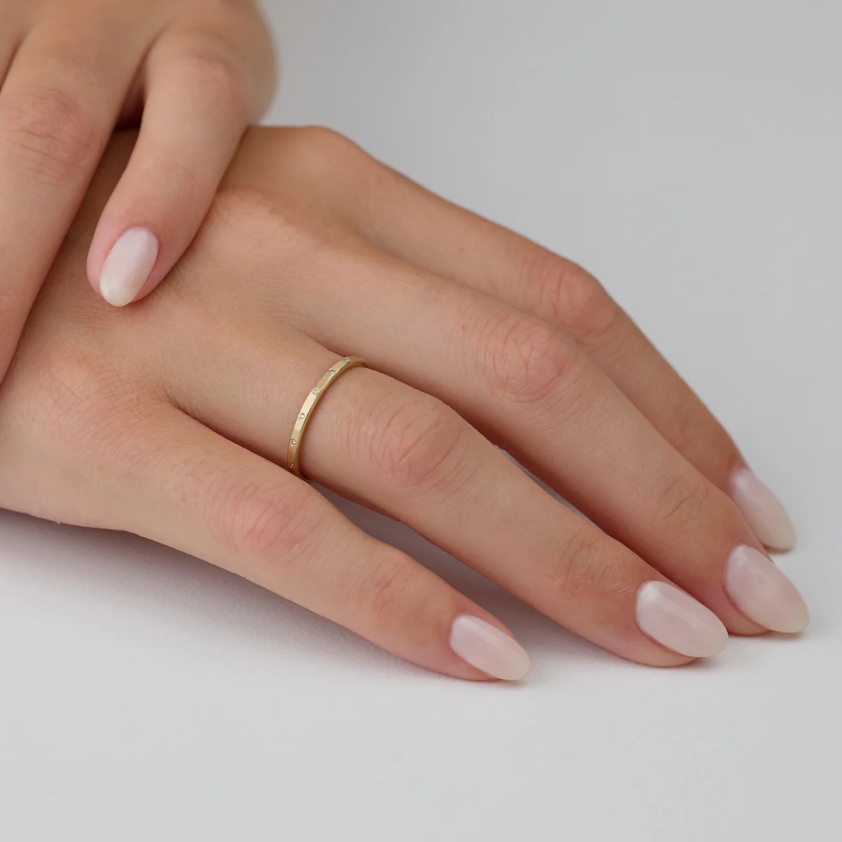 Narrow Band with Eternity Diamonds - Image 2