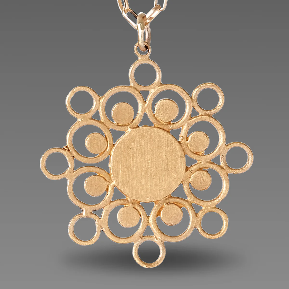 Gold Mandala Necklace - Image 2