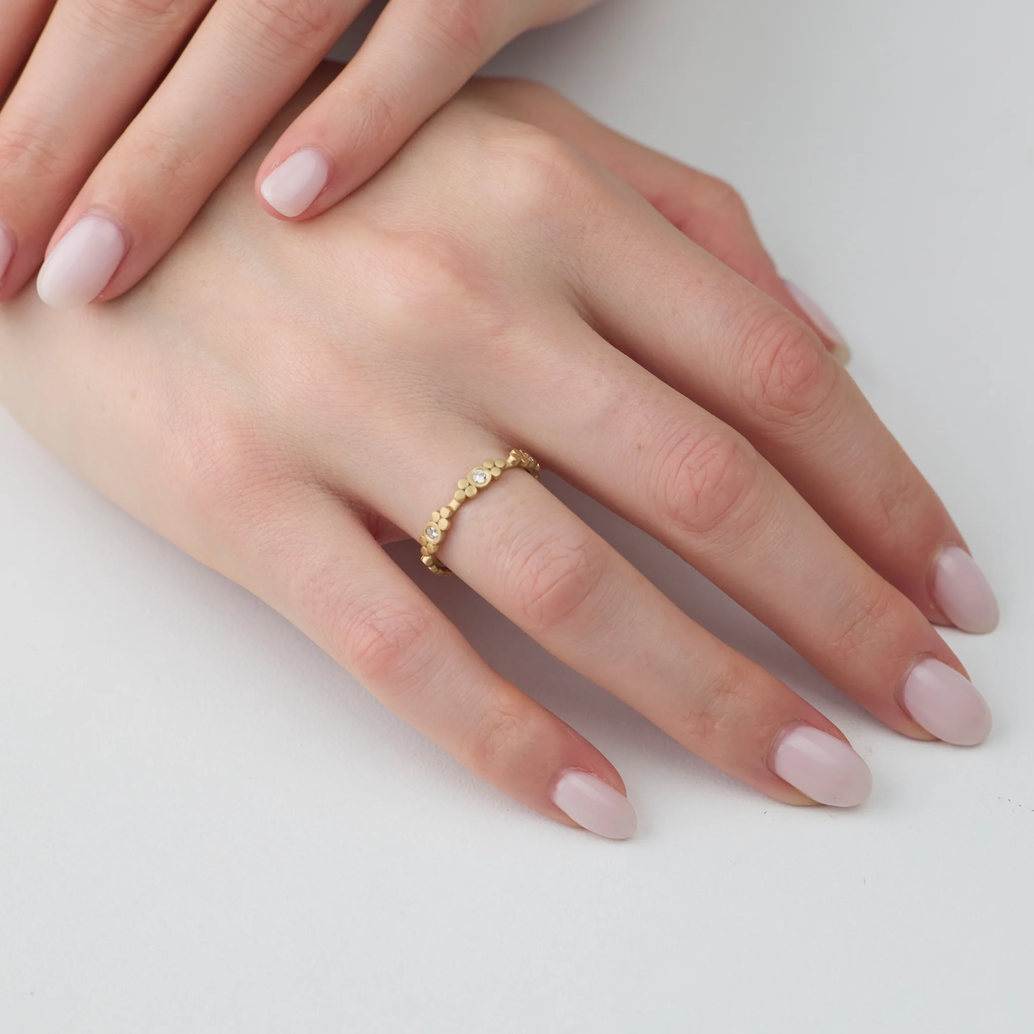 Gold Trios Eternity Band - Image 2
