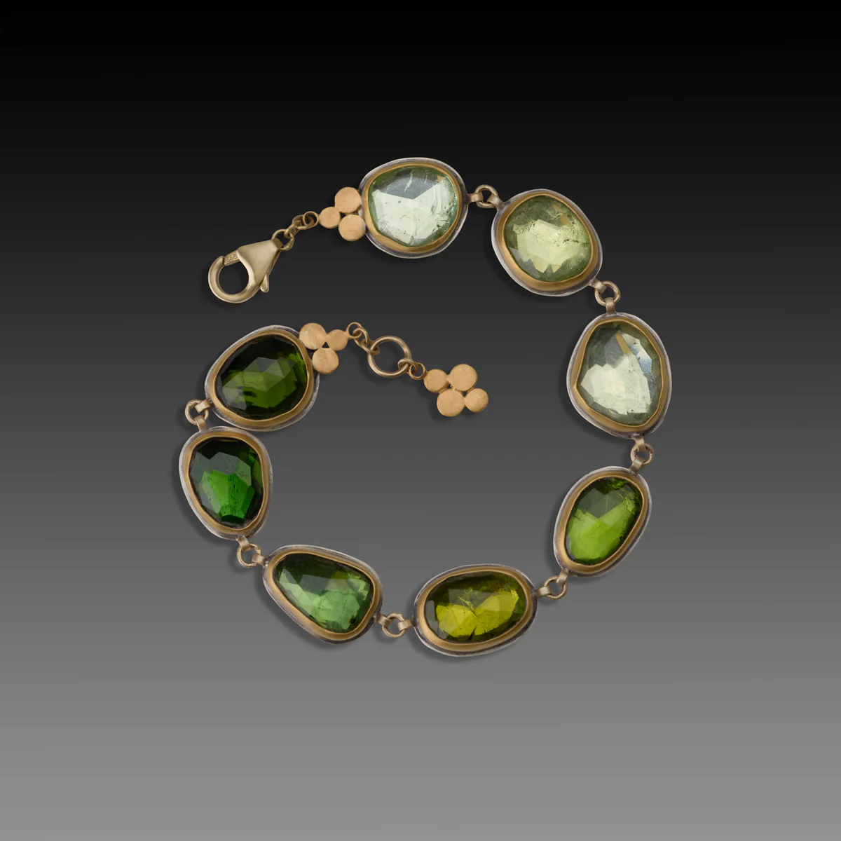 Green Tourmaline Ombre Bracelet - Image 3