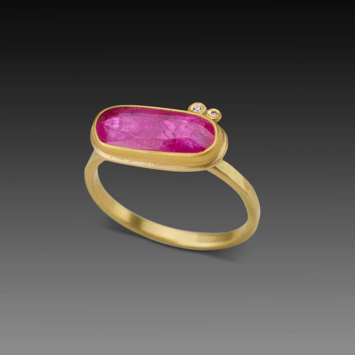 Hot Pink Ruby Ring - Image 3