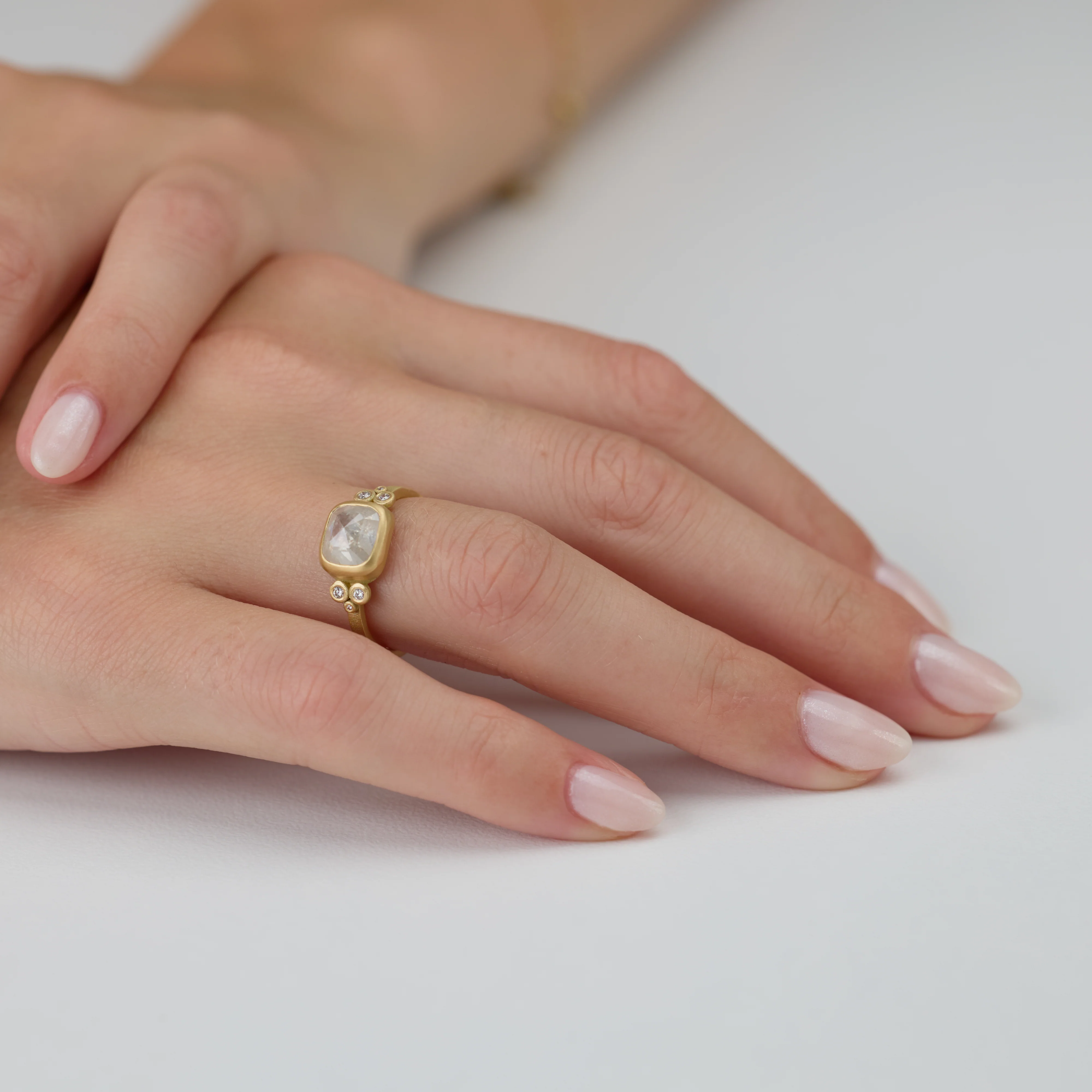 Icy Gray Diamond Ring - Image 2
