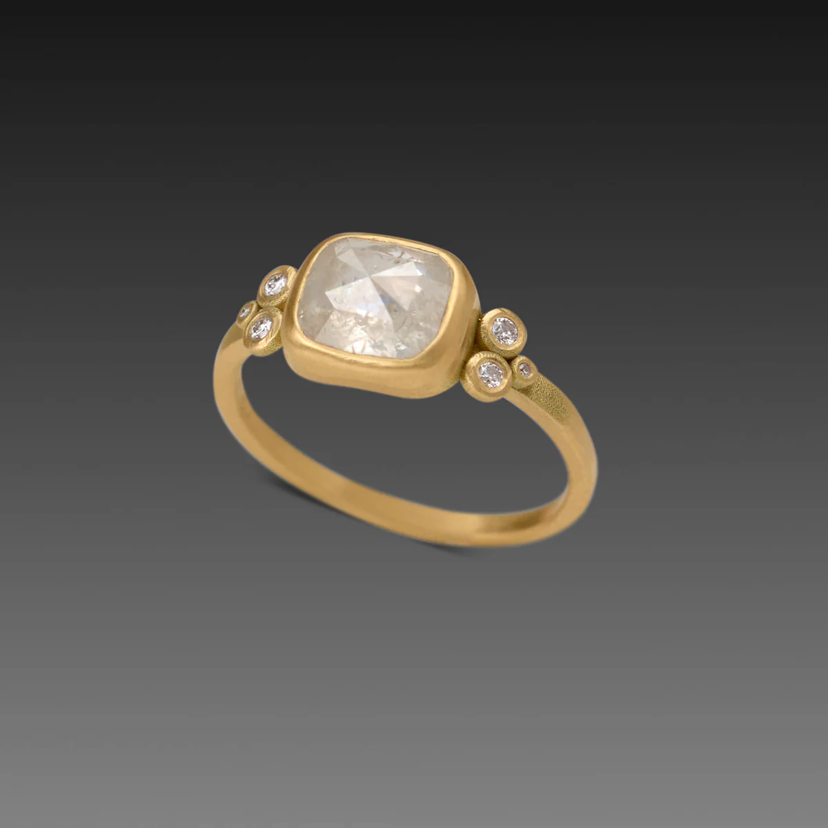 Icy Gray Diamond Ring - Image 3