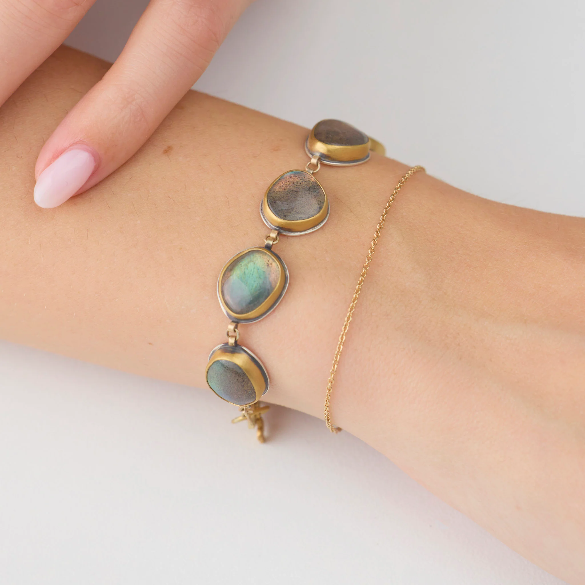 Labradorite Link Bracelet - Image 2