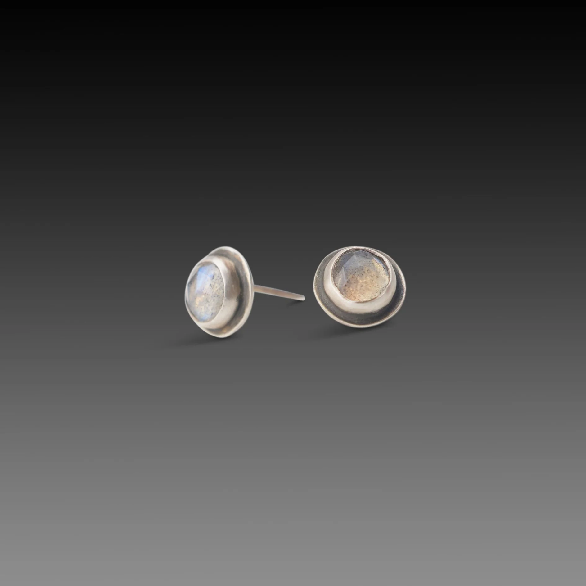 Labradorite Stud Earrings - Image 3