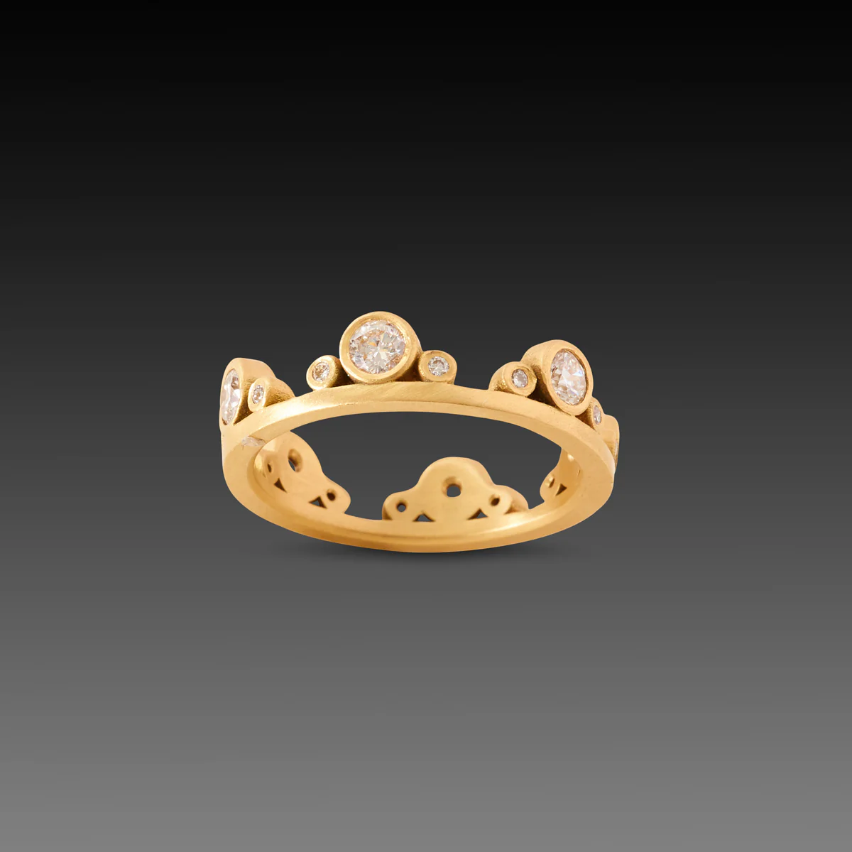 Large Diamond Side Trios Band