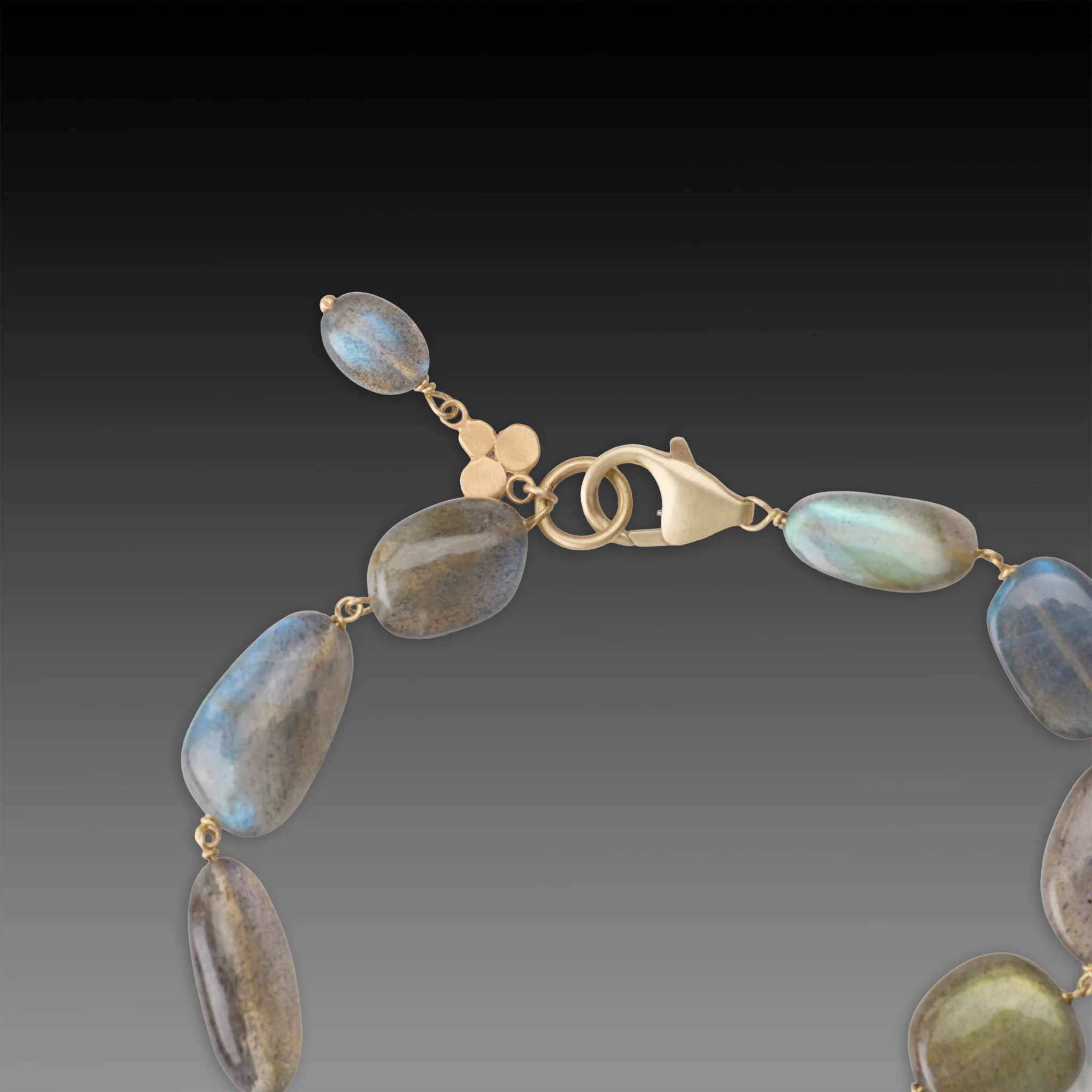 Large Labradorite & Gold Bracelet - Image 3
