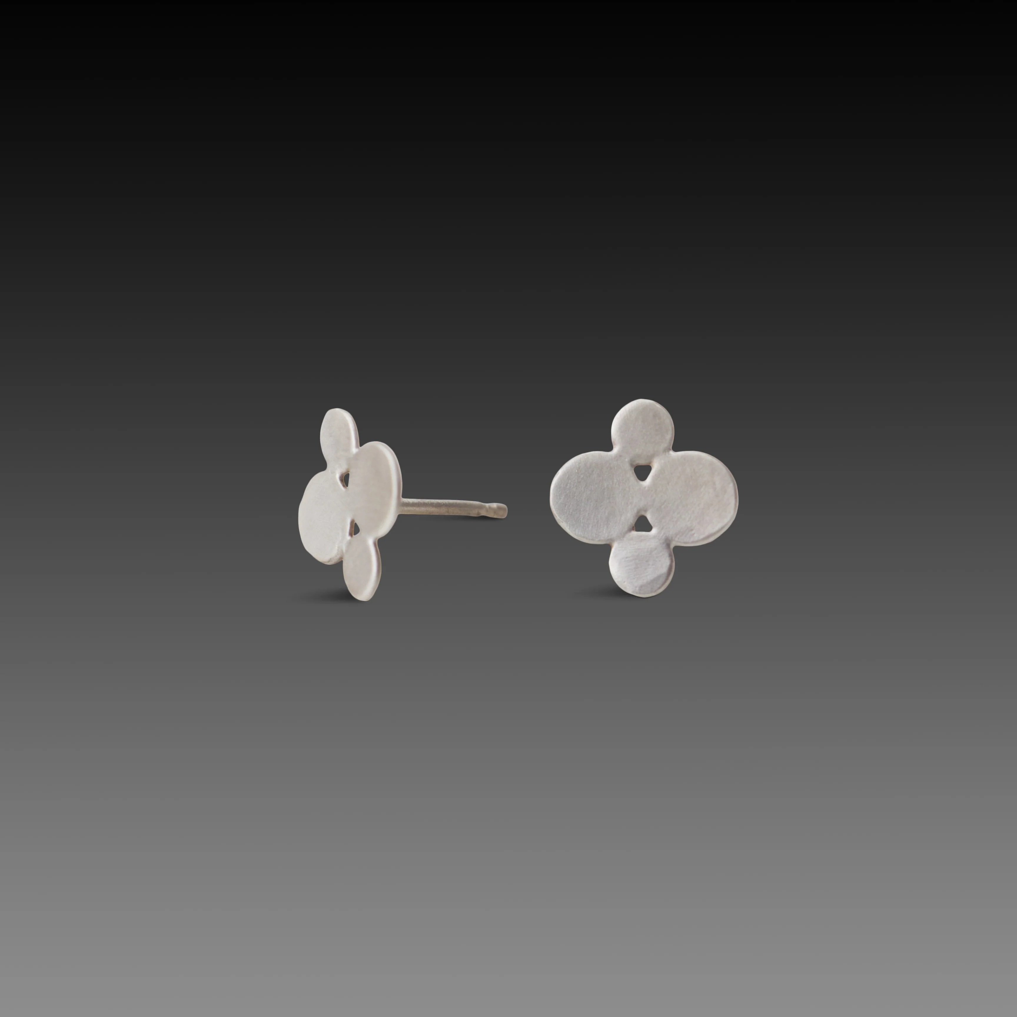 Large Multi Disk Stud Earrings - Image 3