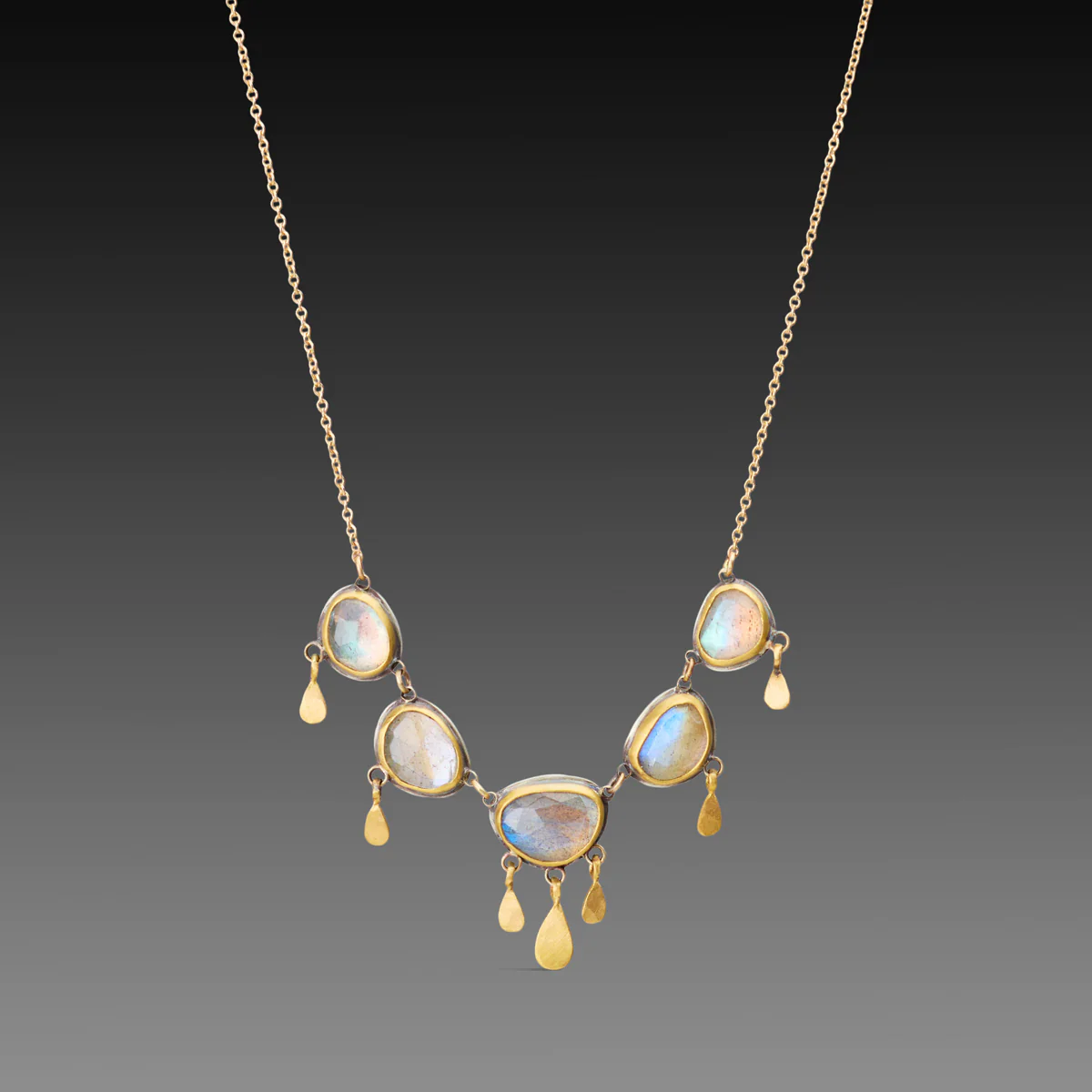 Labradorite Fringe Necklace