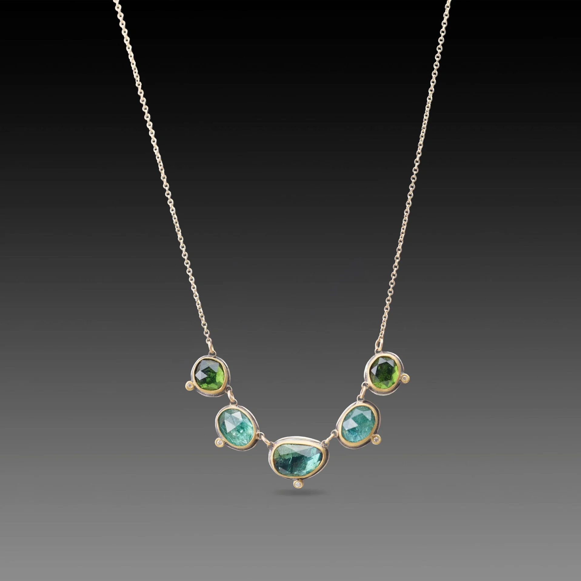 Linked Tourmaline Necklace