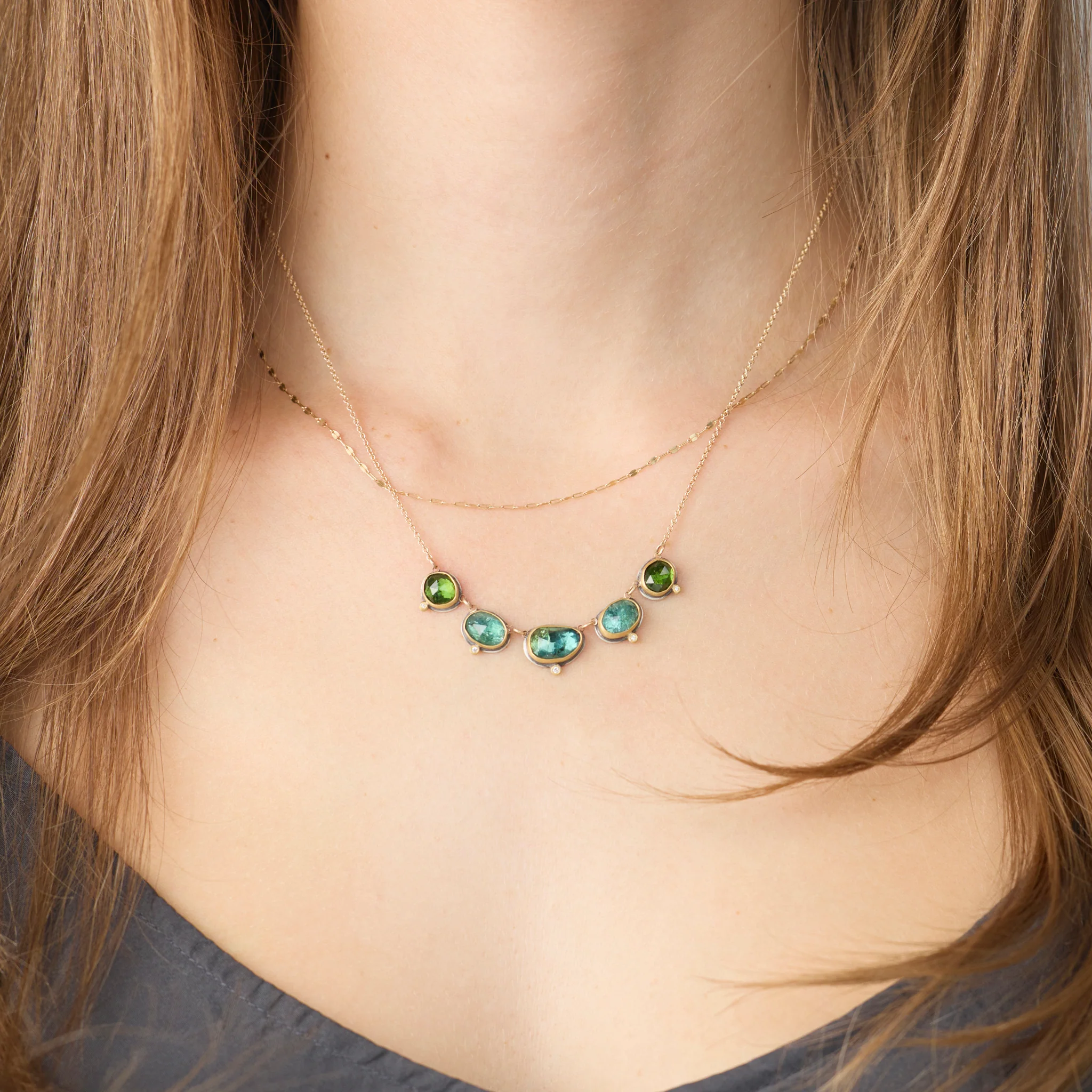 Linked Tourmaline Necklace - Image 2