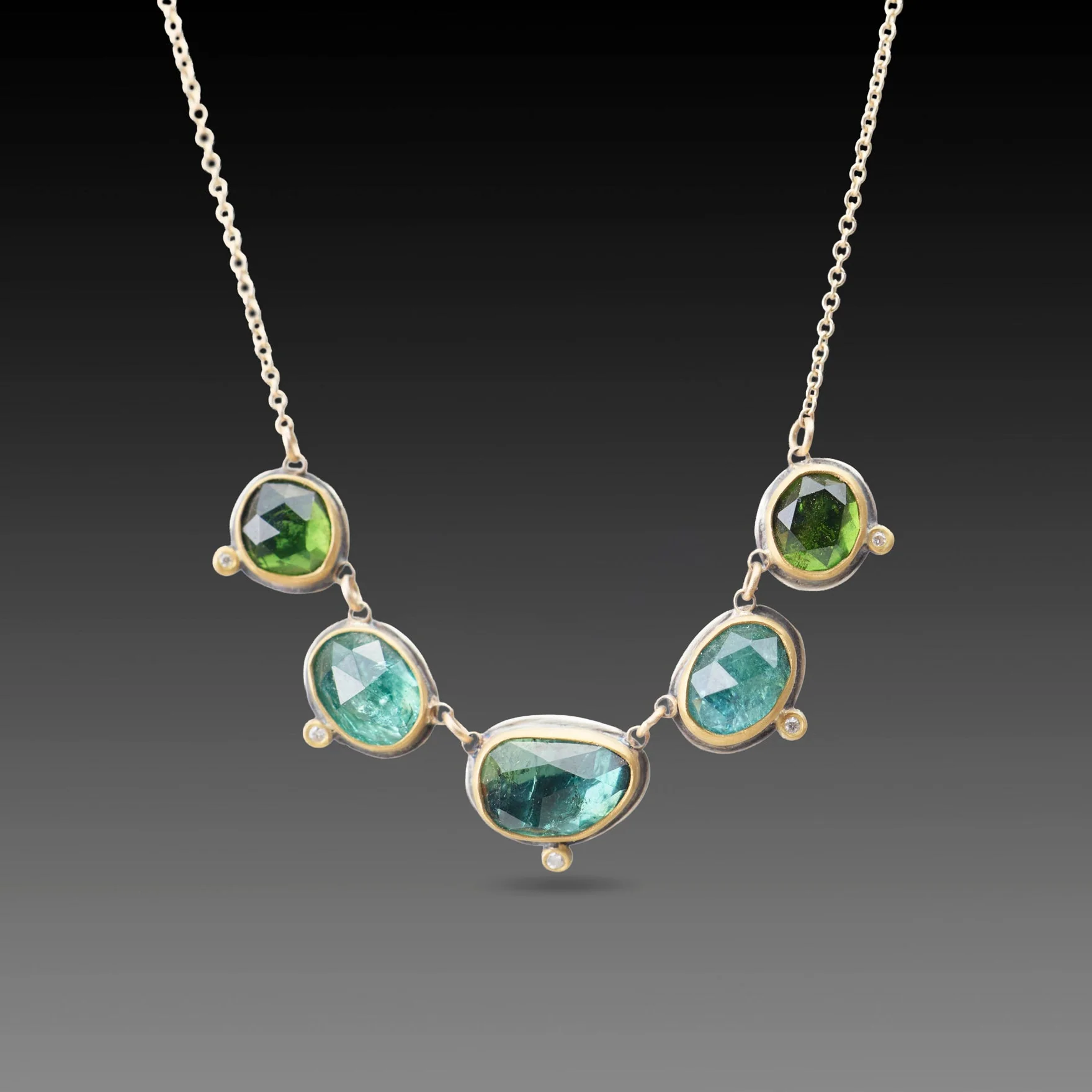 Linked Tourmaline Necklace - Image 3