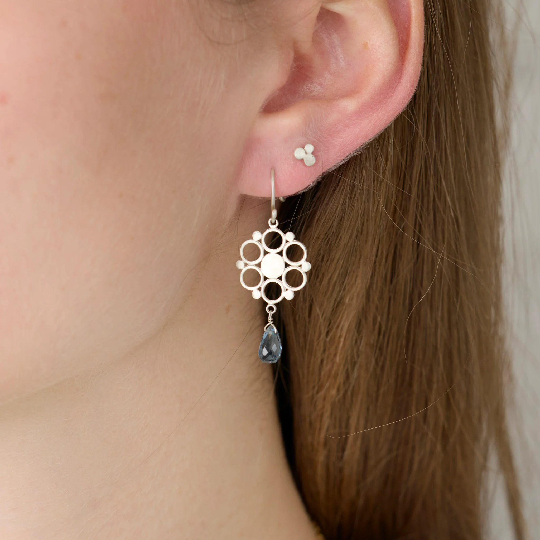 London Blue Topaz Drop Earrings - Image 2