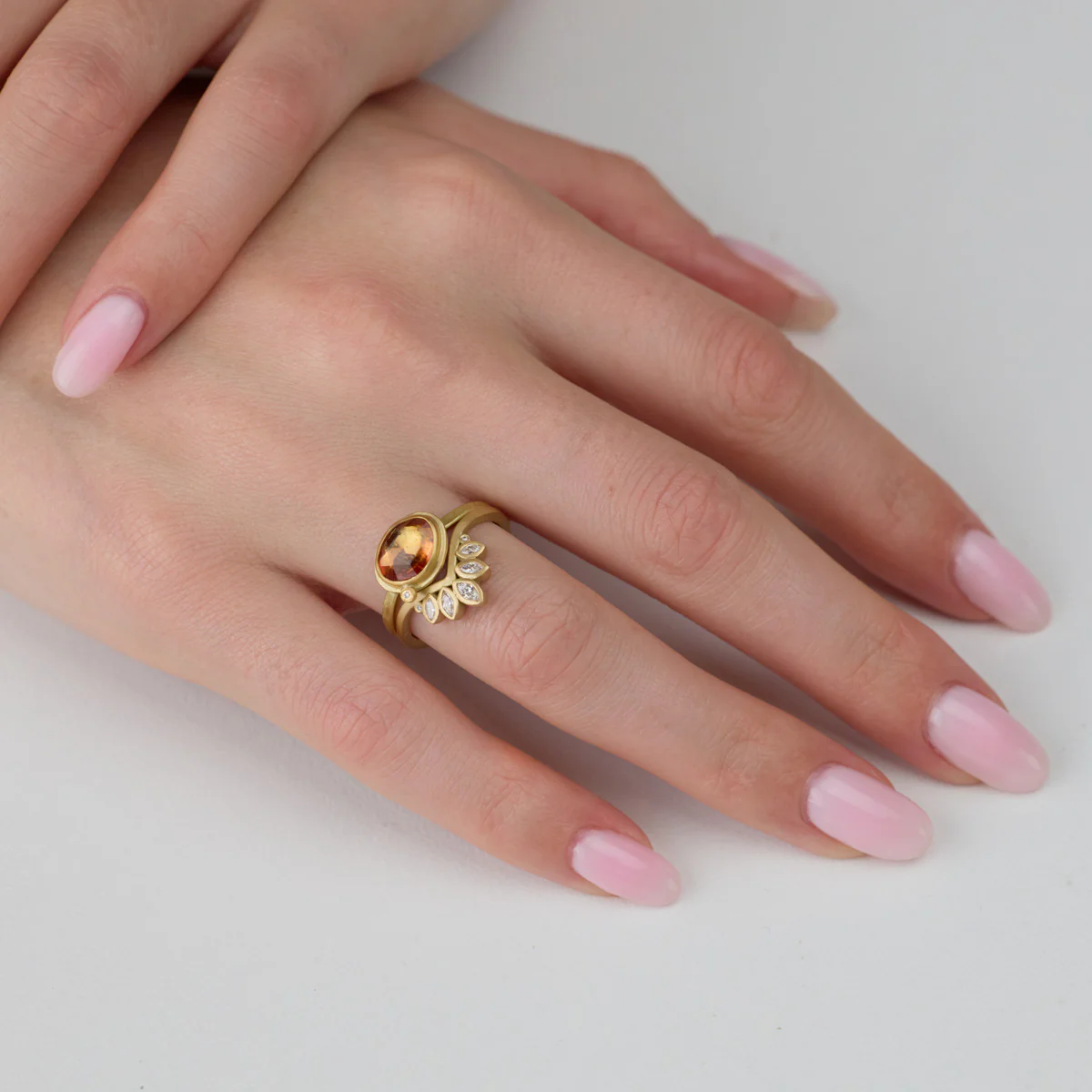 Lotus Peak Diamond Band - Image 4