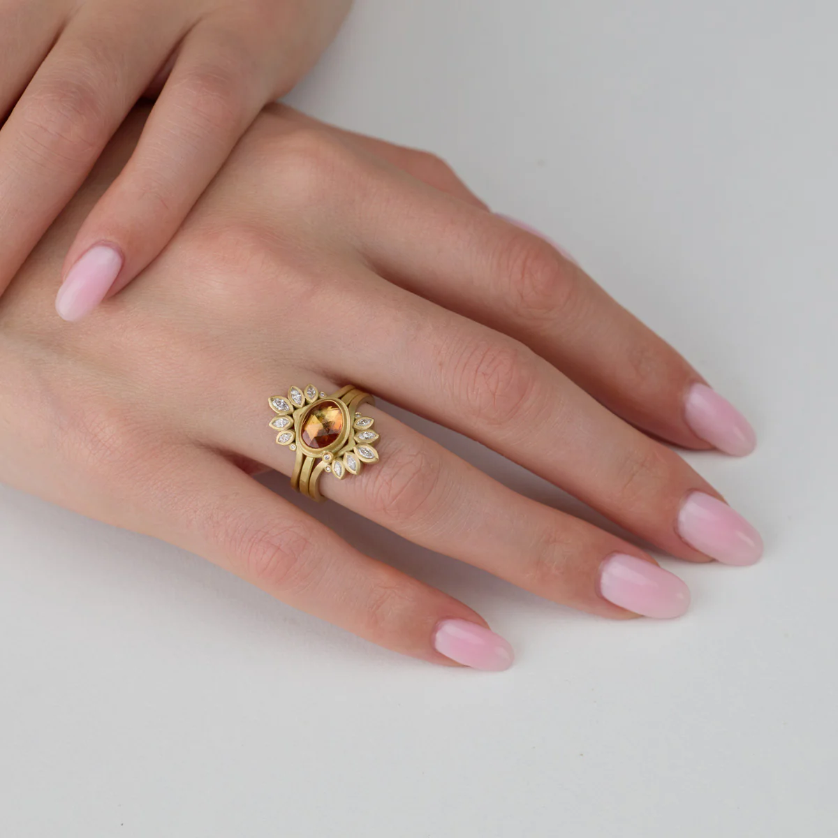 Lotus Peak Diamond Band - Image 5