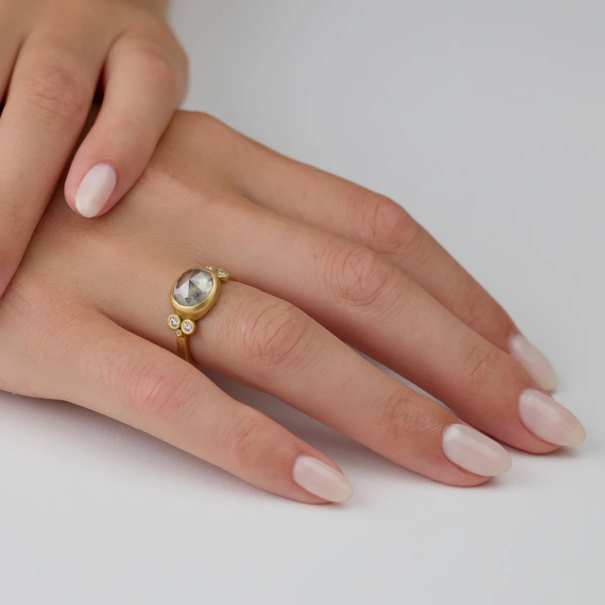 Luminous Gray Diamond Ring - Image 2