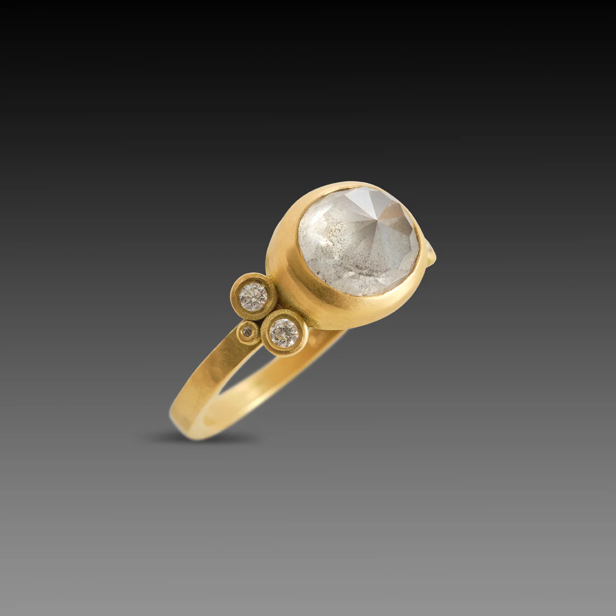 Luminous Gray Diamond Ring - Image 3