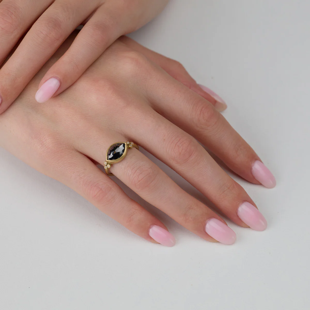 Marquise Black Diamond Ring - Image 2