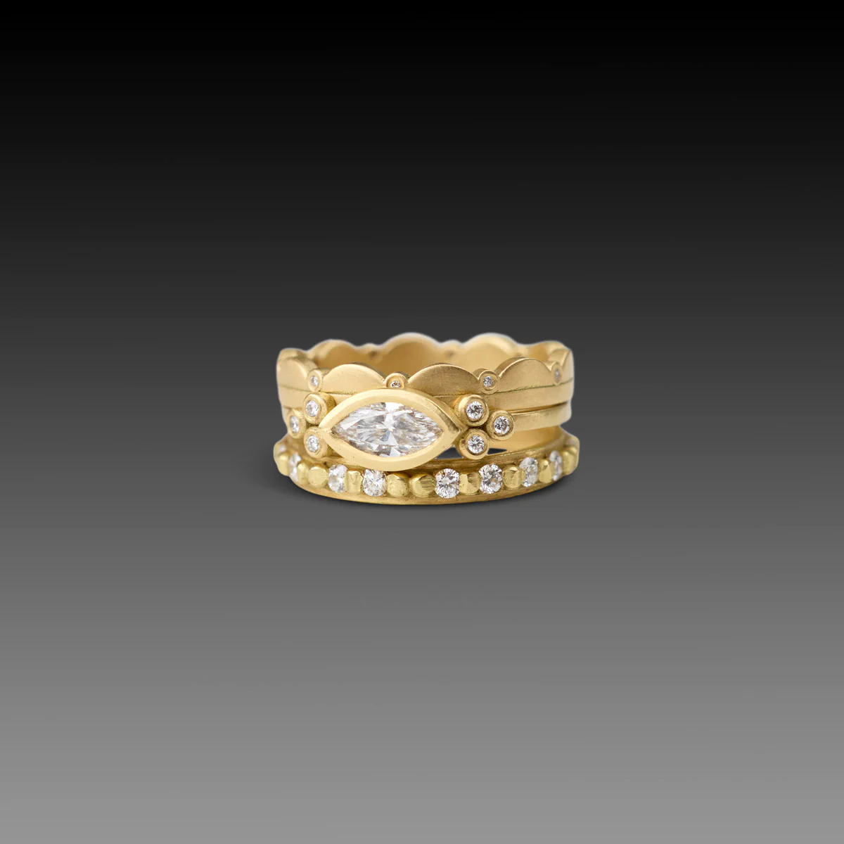 Marquise Diamond Stack