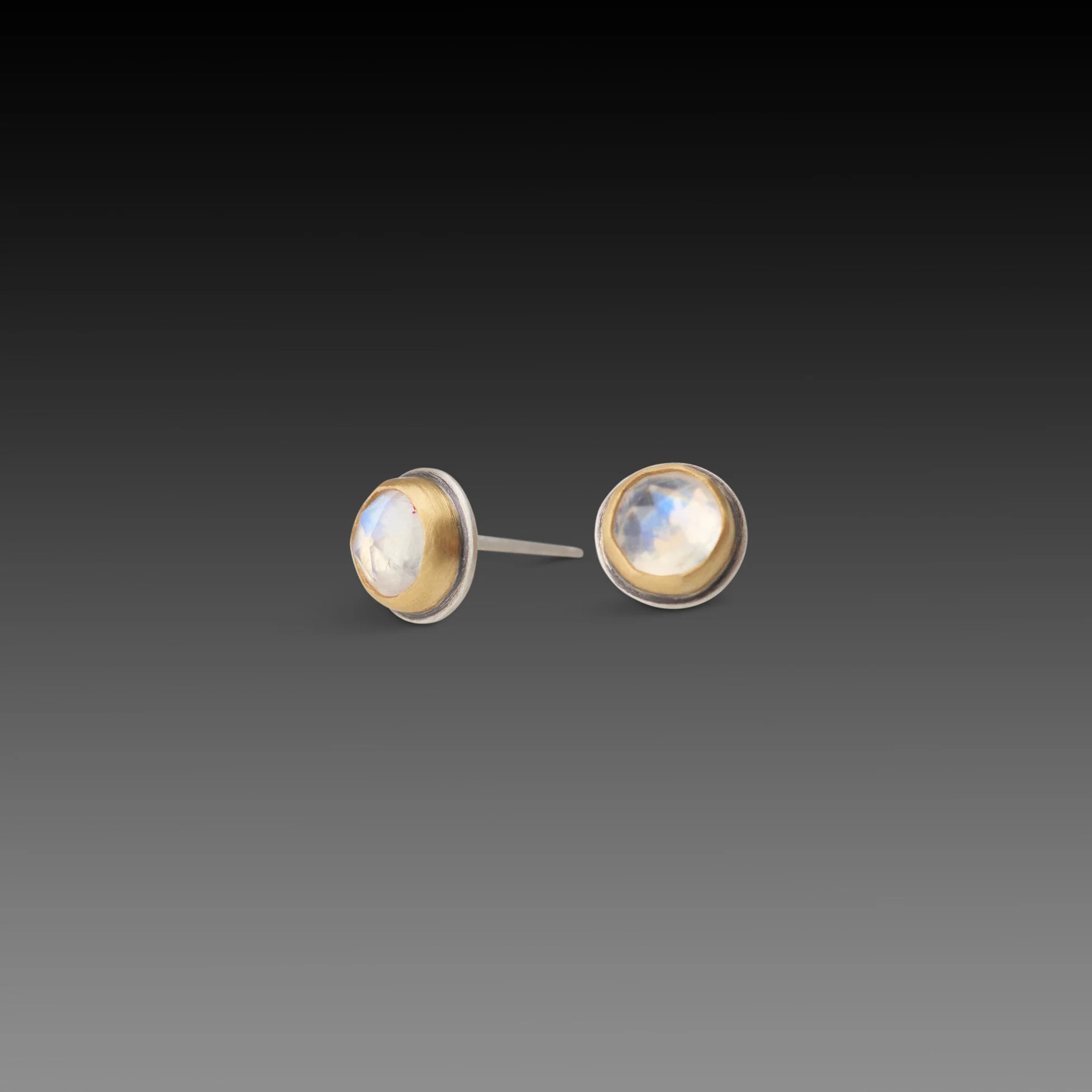 Moonstone Stud Earrings - Image 3