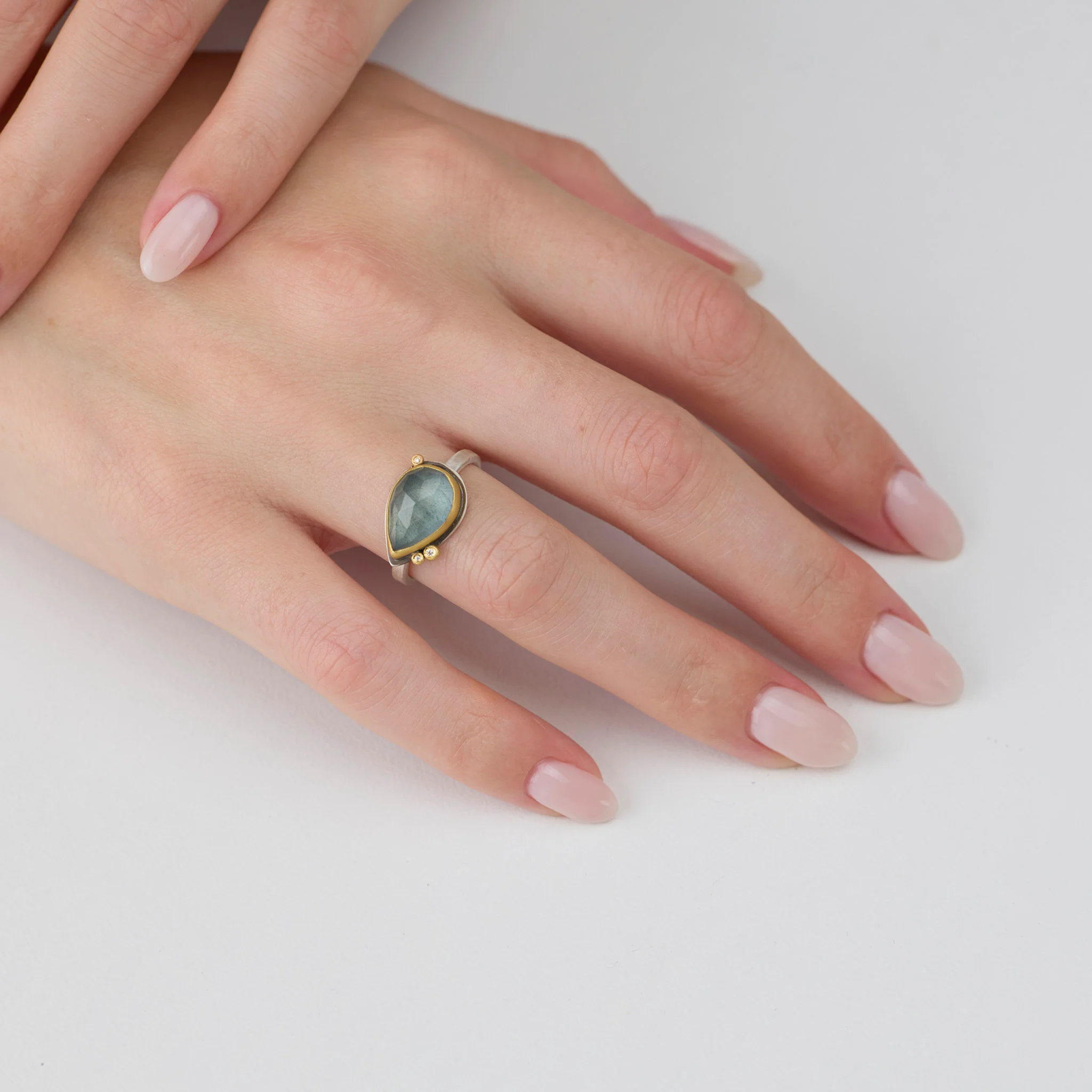 Moss Aquamarine Ring - Image 2