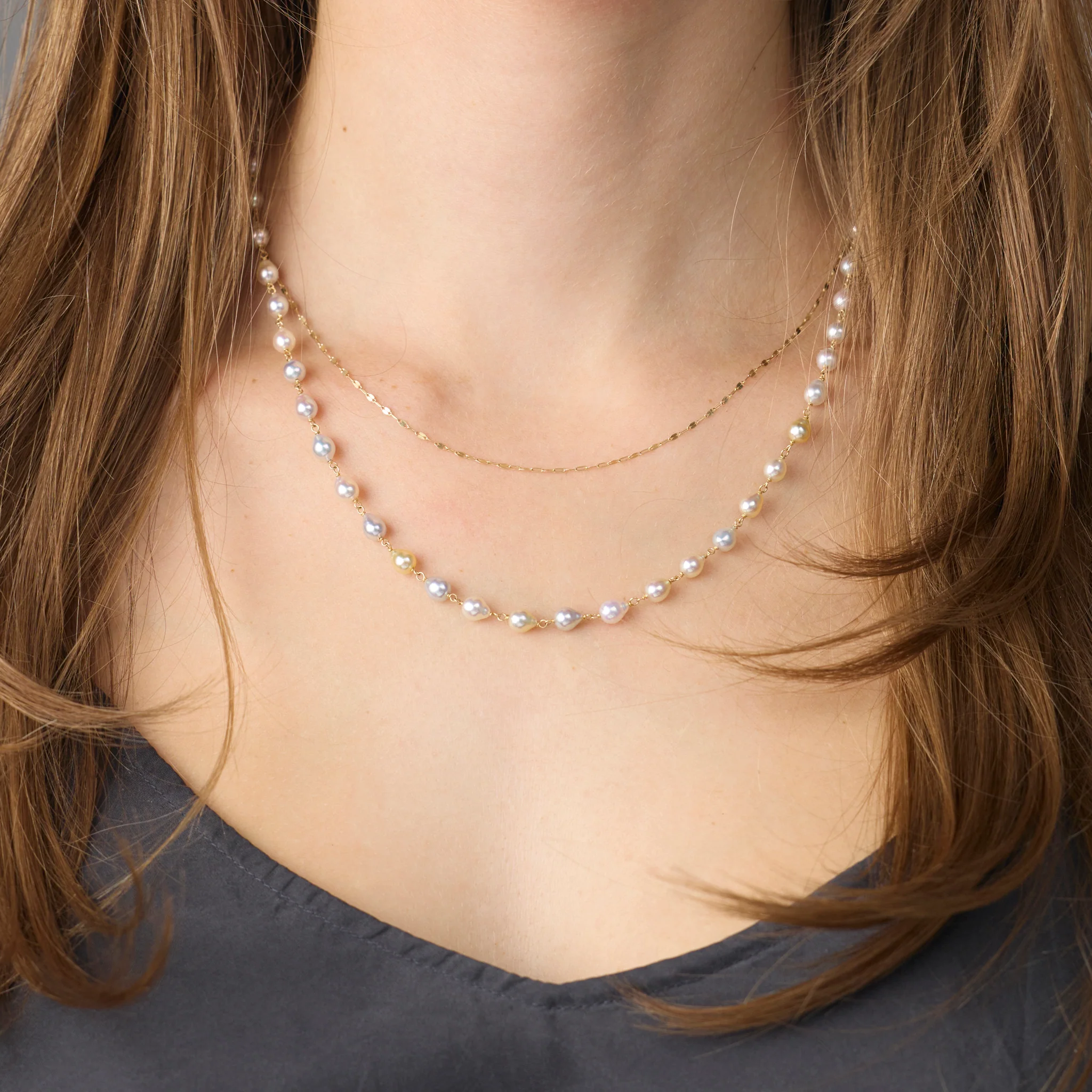 Natural Pearl Necklace - Image 2