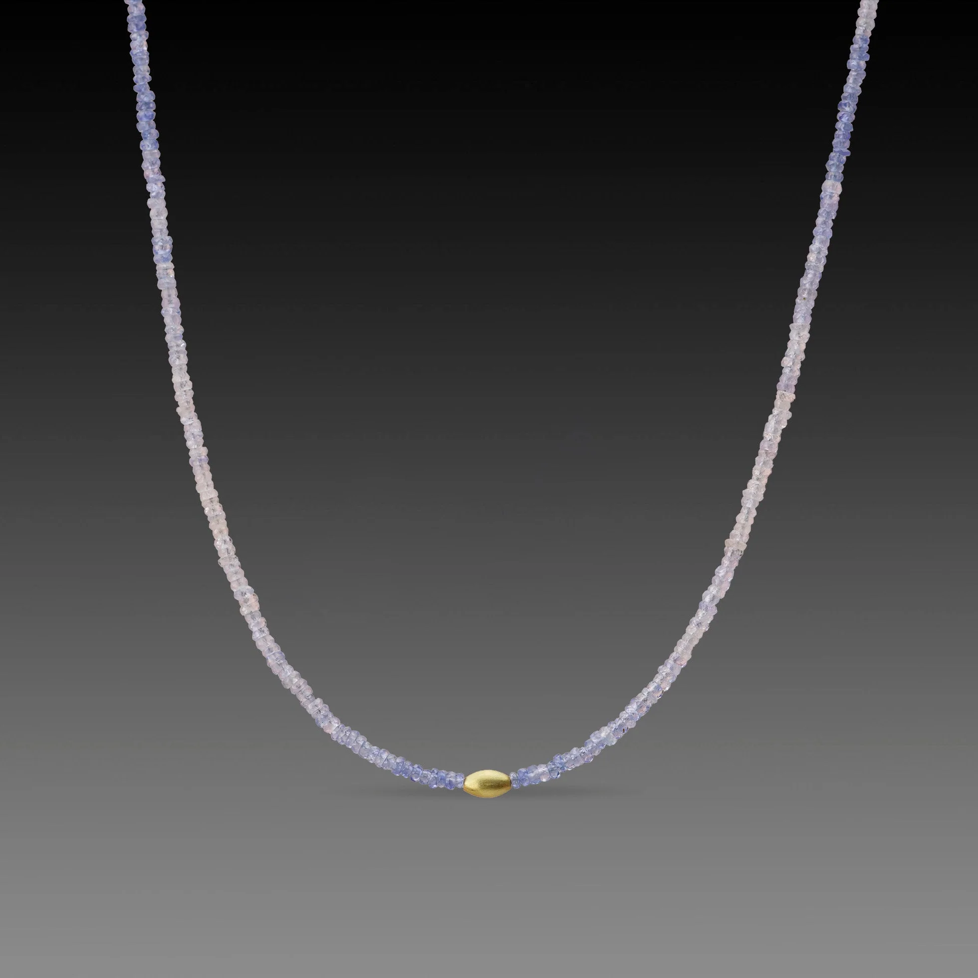 Ombre Sapphire Beaded Necklace