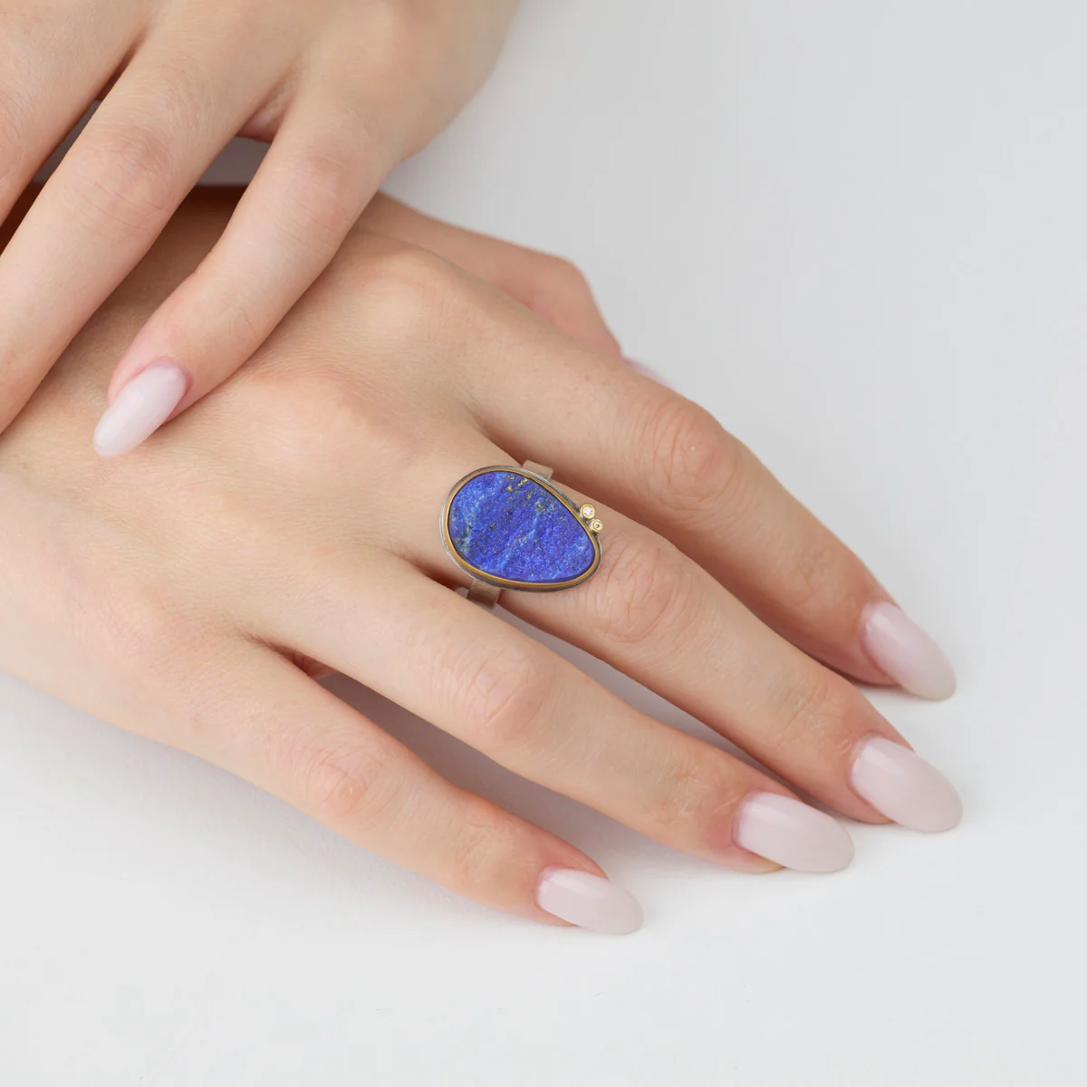 Organic Lapis Surface Ring - Image 2