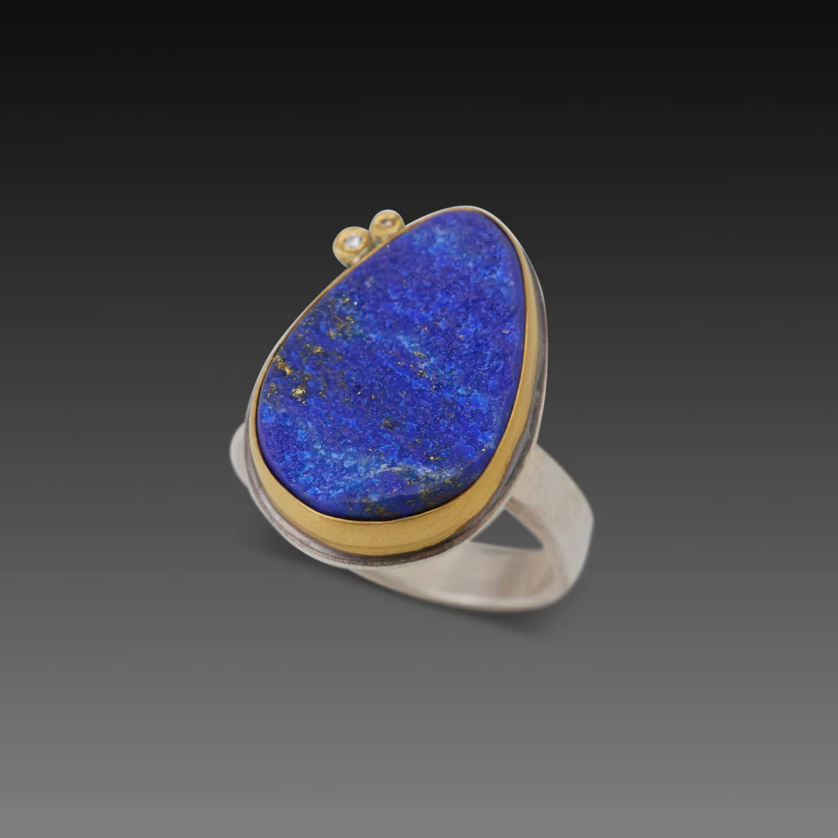 Organic Lapis Surface Ring - Image 3